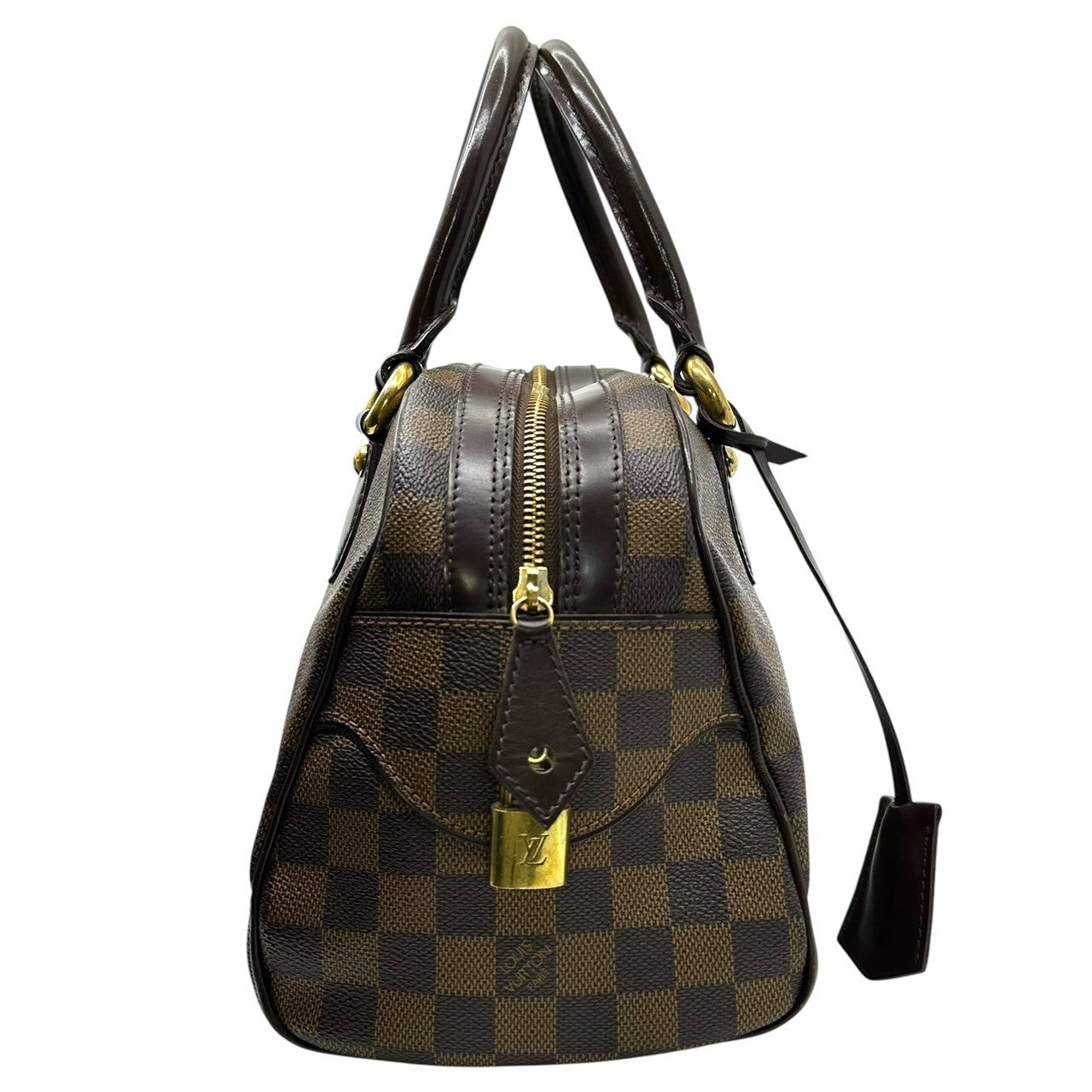 LOUIS VUITTON(ルイヴィトン) ドゥオモ ダミエ ハンド バッグ 型番：N60008 製造番号：CA2098 ブラウン×ブラック ミニ ボストン