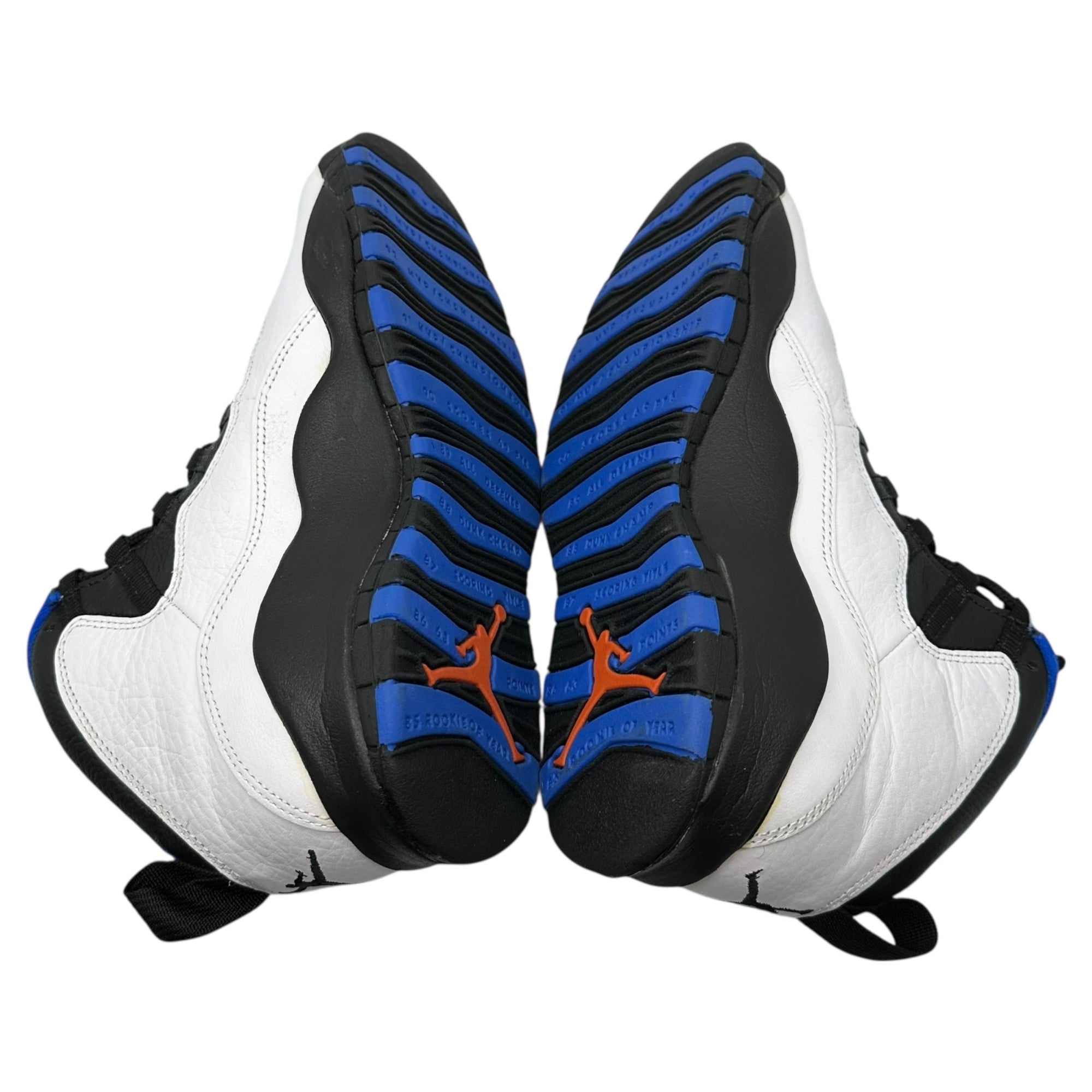 NIKE(ナイキ) 1995 AIR JORDAN 10 OG NEW YORK KNICKS オリジナル エアジョーダン 10 ニューヨーク ニックス 130209-103 27cm ホワイト×ブラック×ブルー 90's 90年代 ヴィンテージ ハイカット スニーカー 箱付