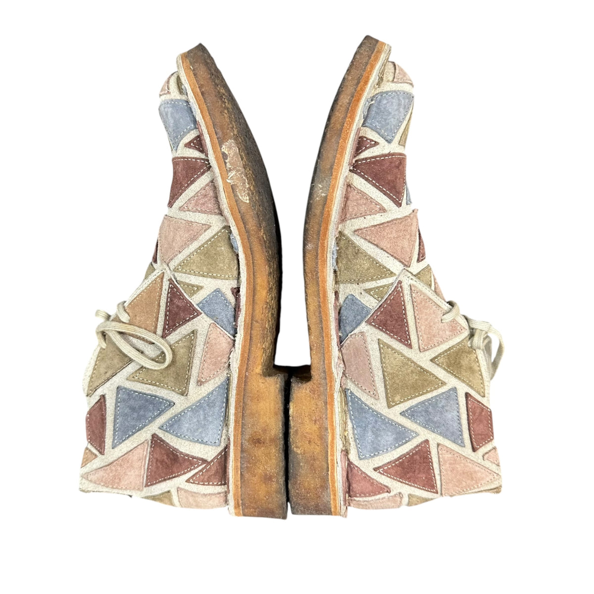 COMME des GARCONS HOMME PLUS(コムデギャルソンオムプリュス) 2001AW ”Looking at different world” Patchwork Desert Boots サイケ期 パッチワーク デザート ブーツ 25cm マルチ 00's