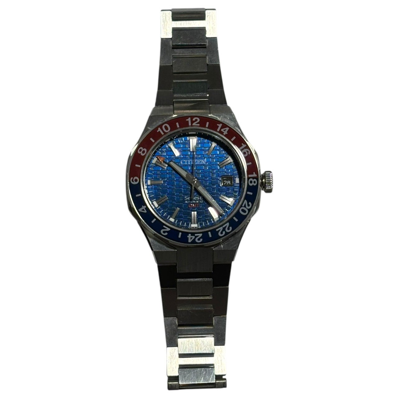 CITIZEN(シチズン) Series 8 シリーズ8 SS 自動巻 腕時計 9054-0065X02 文字盤 ブルー