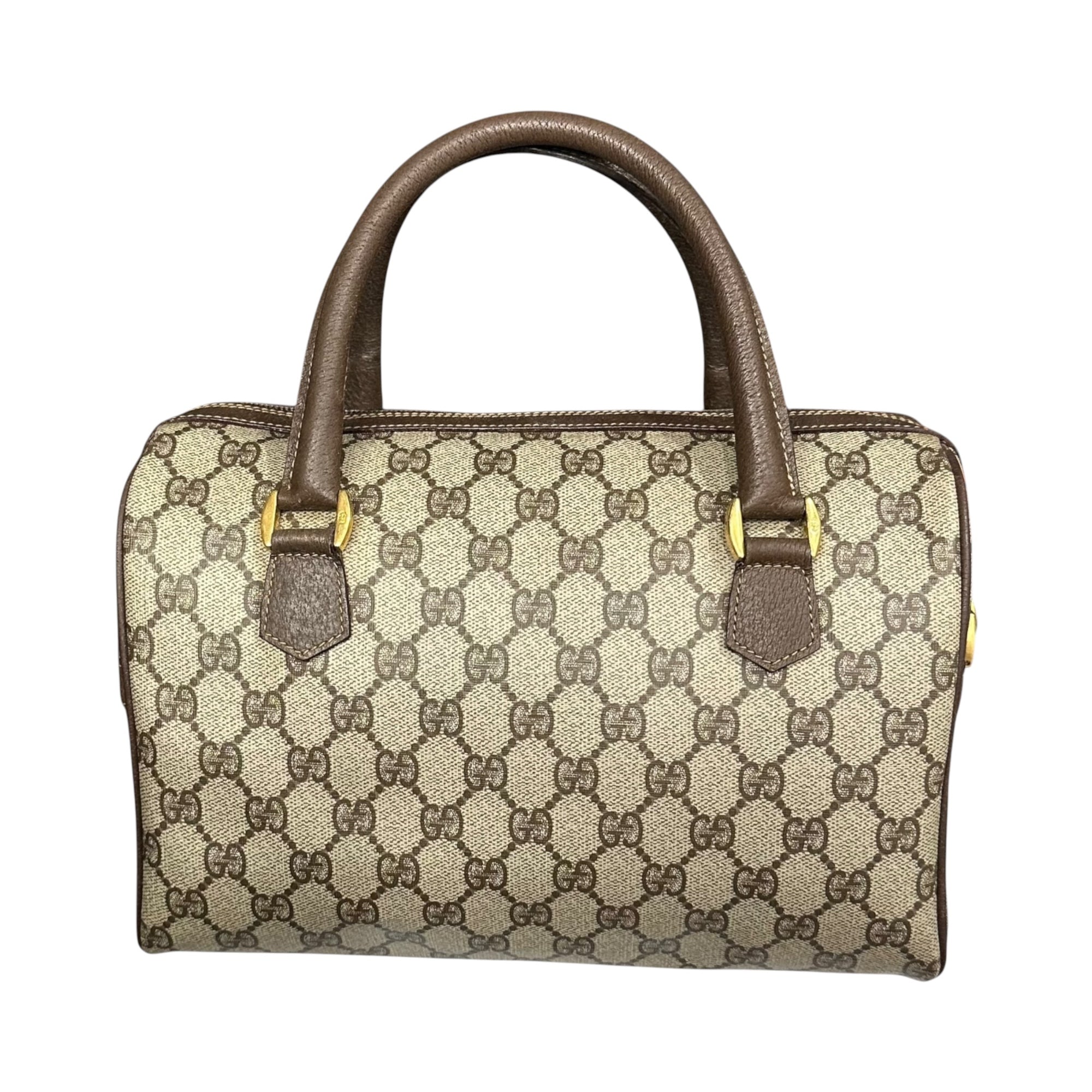 GUCCI(グッチ) GG Supreme Sherry Line Mini Boston Bag GGスプリーム シェリーライン ミニボストン バッグ 002-115-6697 4023 ベージュ ハンド
