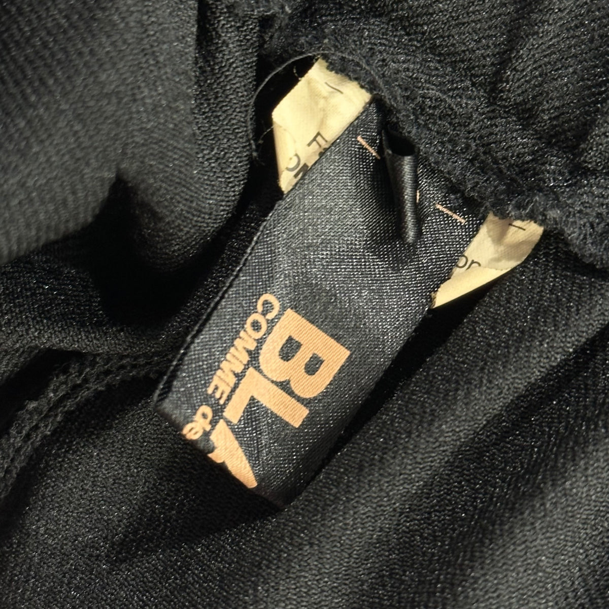 BLACK COMME des GARCONS(ブラックコムデギャルソン) 2018AW Polyester Full-Shrunk Hakama Wide Pants ポリエステル 縮絨 袴 ワイド パンツ 1B-P009 XS ブラック AD2018