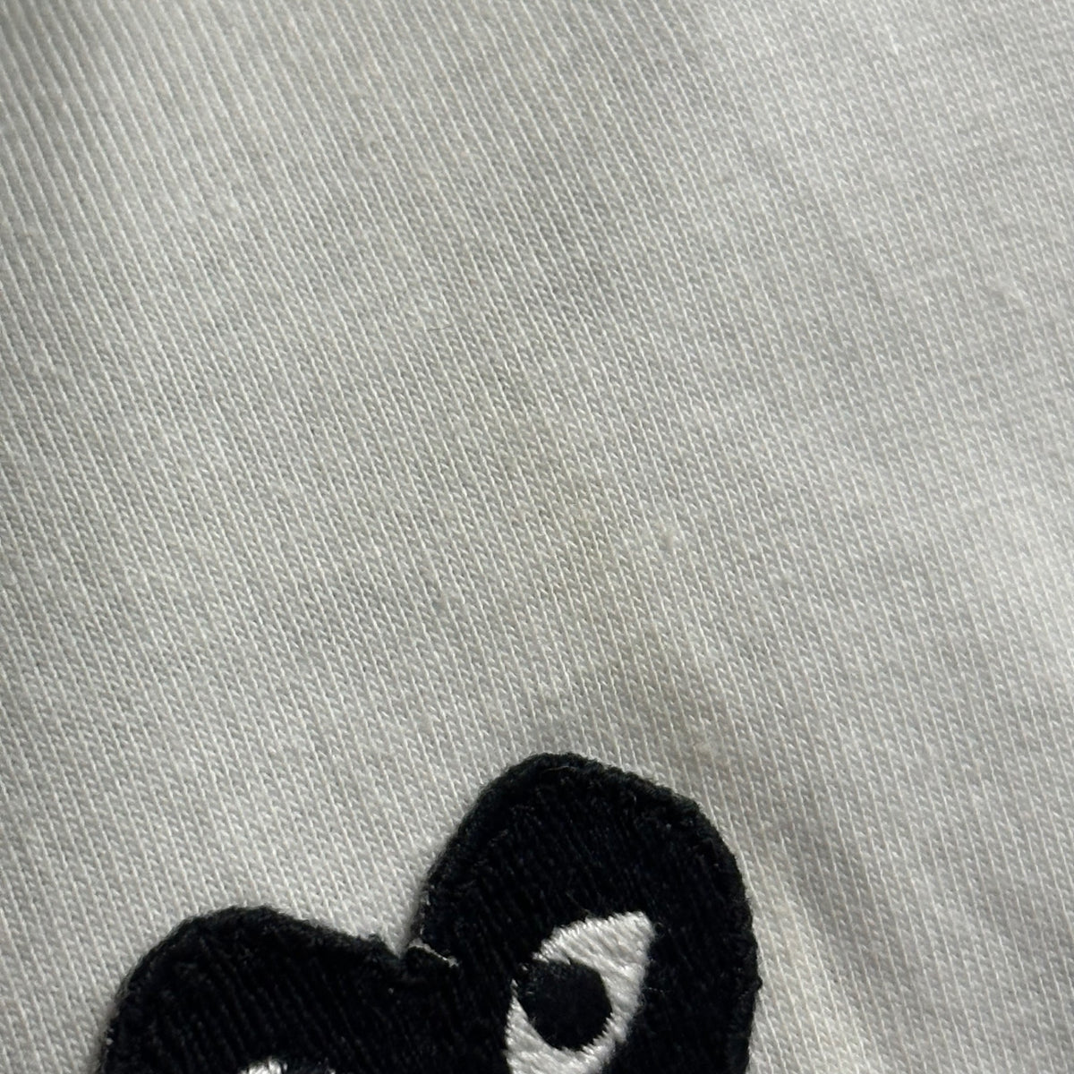 colette meets COMME des GARCONS(コレットミーツ コムデギャルソン) 2004AW Heart Logo Crew Neck T-Shirt ハートロゴ クルーネック Tシャツ IN-T601 M ホワイト×ブラック AD2004