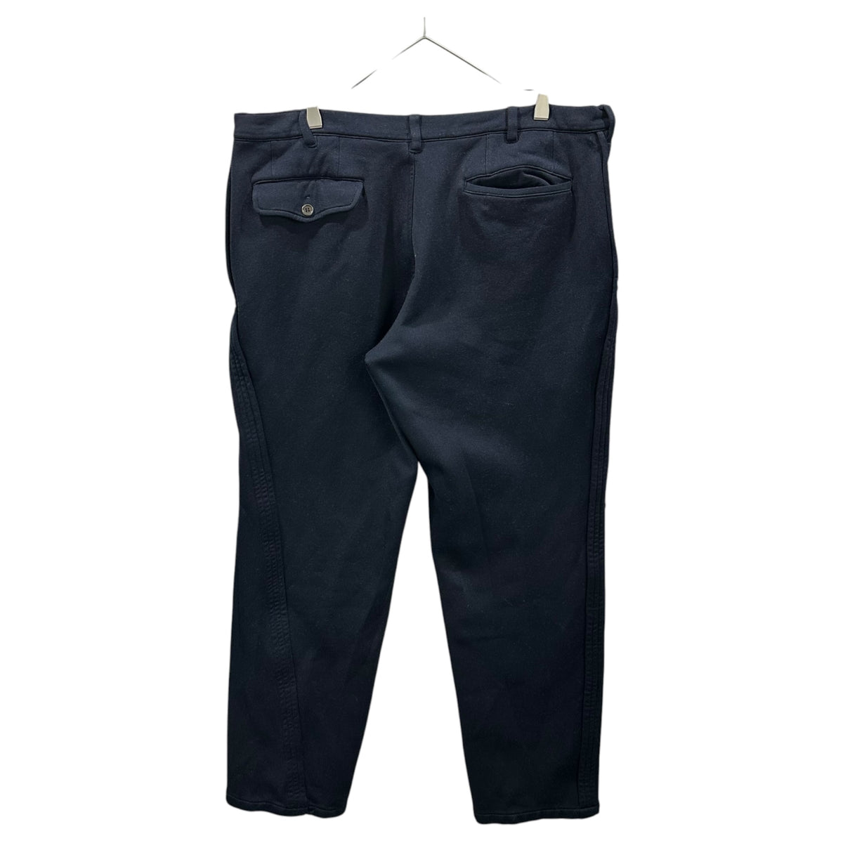 COMME des GARCONS HOMME(コムデギャルソンオム) 2010AW Polyester Full-Shrunk Side-Line Pants ポリエステル 縮絨 サイドライン パンツ HF-P021 L ネイビー AD2010 アーカイブ