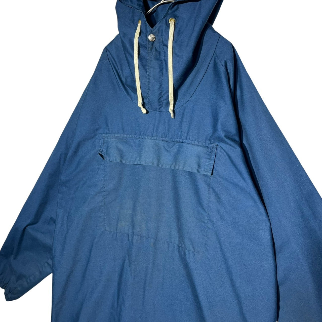 REI(レイ アールイーエル) 70's cotton anorak hoodie コットン アノラック パーカー 表記無し(FREE) ブルー スモックパーカー 70年代 ヴィンテージ