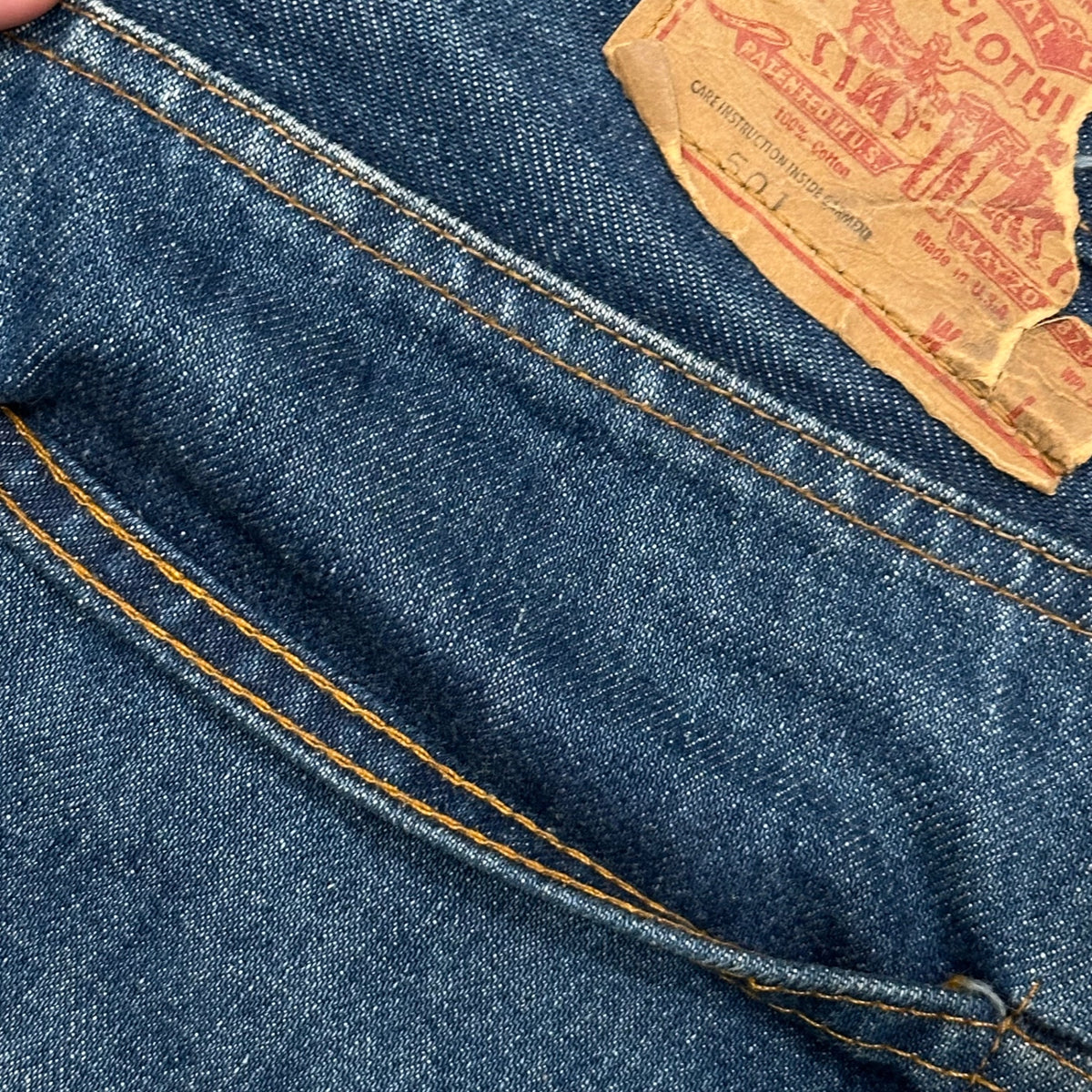Levi's(リーバイス) 1980’s 80’s 501 late 66 Vintage Denim Pants 66後期 ヴィンテージ デニム パンツ W35(実寸約88cm) インディゴ 80年5月製造 6刻印 セルビッチ ヴィンテージ 収縮8％