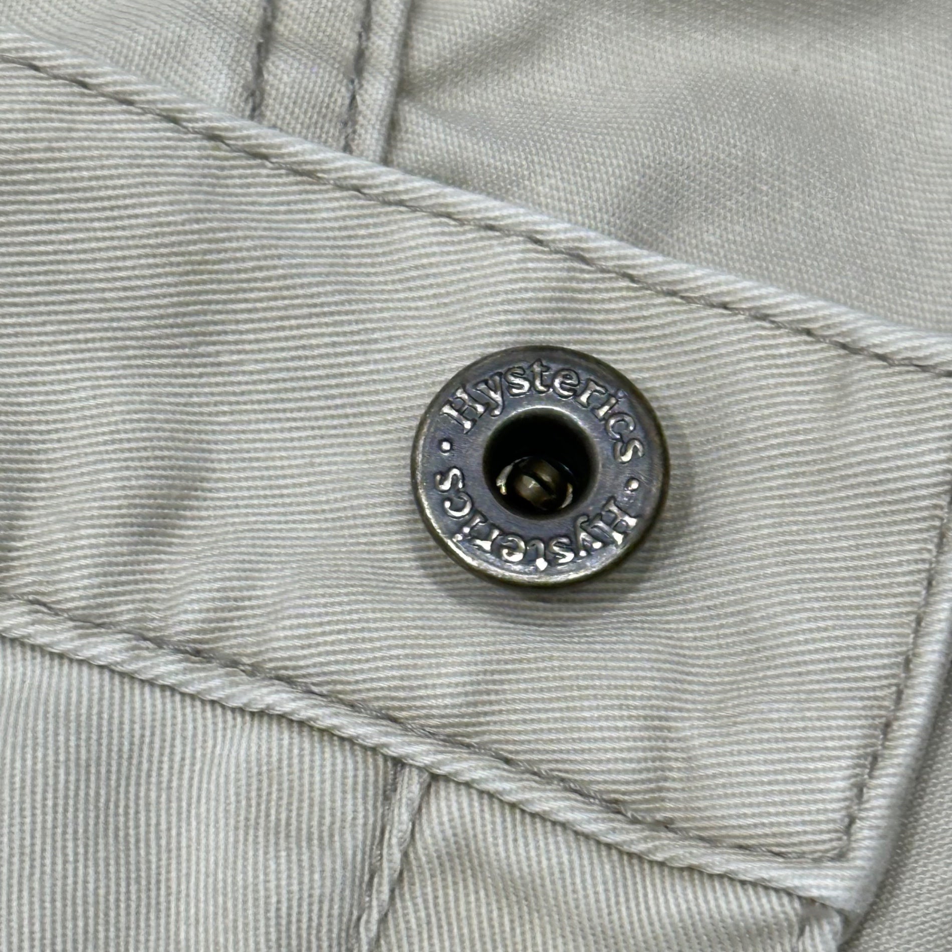 Hysterics(ヒステリックス) 1990's~2000's Eyelet belt flared pants 鳩目ベルト フレア パンツ 3AP-4513 M ベージュ
