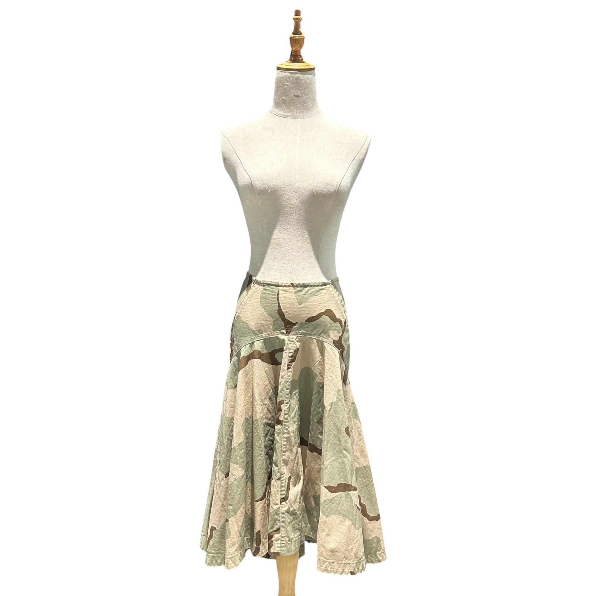 JUNYA WATANABE COMME des GARCONS(ジュンヤワタナベコムデギャルソン) 2006SS Dessert Camo Flare Skirt デザートカモ フレア スカート JQ-S053 SS ベージュ×カーキ AD2005