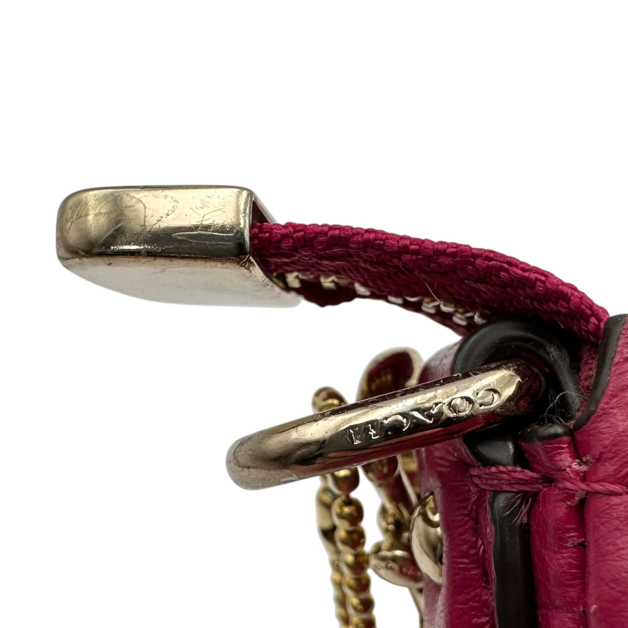 COACH(コーチ) 2-Way Chain Shoulder Bag チェーン ショルダー バッグ F36666 レッドパープル
