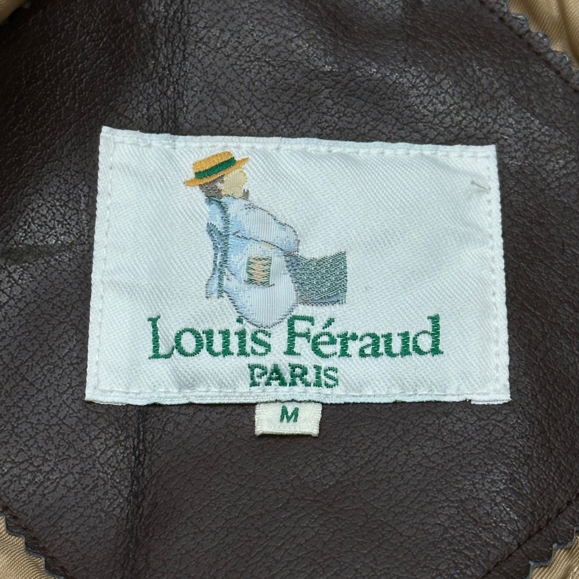LOUIS FERAUD(ルイフェロー) 1990's Archive corduroy Fireman Jacket アーカイブ コーデュロイ 切替 ファイヤーマン ジャケット 表記無(L程度) イエロー×ブラウン 推定90年代