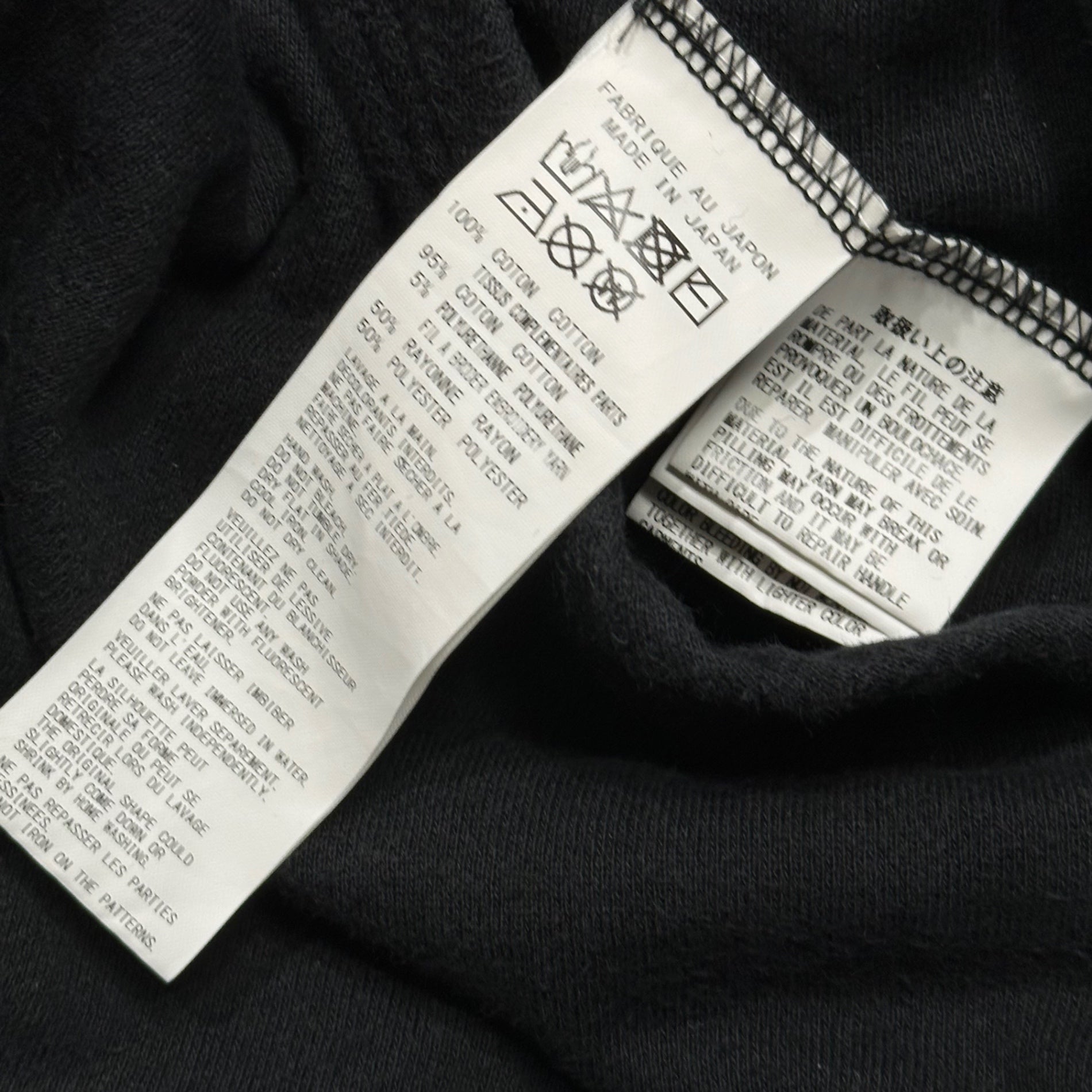 yohji yamamoto POUR HOMME × Tonino Lamborghini(ヨウジヤマモトプールオム × ランボルギーニ) 2020AW Limited Edition Collaboration: Stitch & Print Zip-Up Hoodie  限定コラボ ステッチ & プリント ジップアップ パーカー HR-T84-991 1(S程度) ブラック