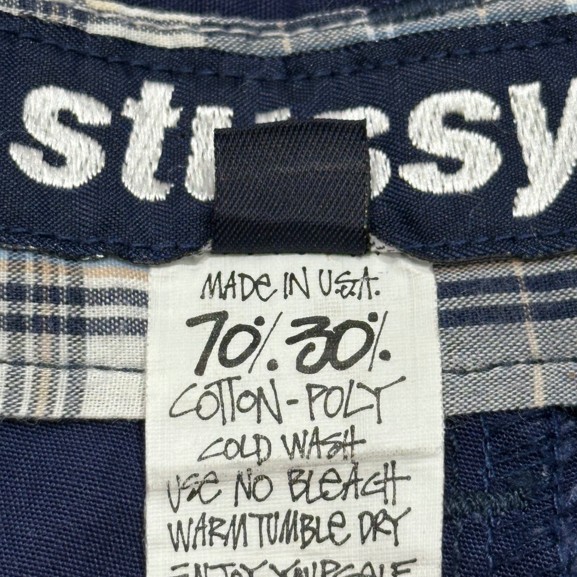 STUSSY(ステューシー) 1990's USA made Co/Po Shorts コットン