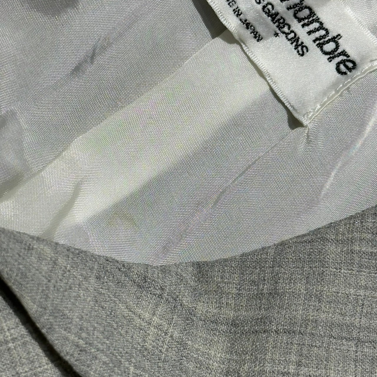 robe de chambre COMME des GARCONS(ローブドシャンブルコムデギャルソン) 90'sウールナイロン4Bジャケット RJ-100260 表記なし グレー AD1998