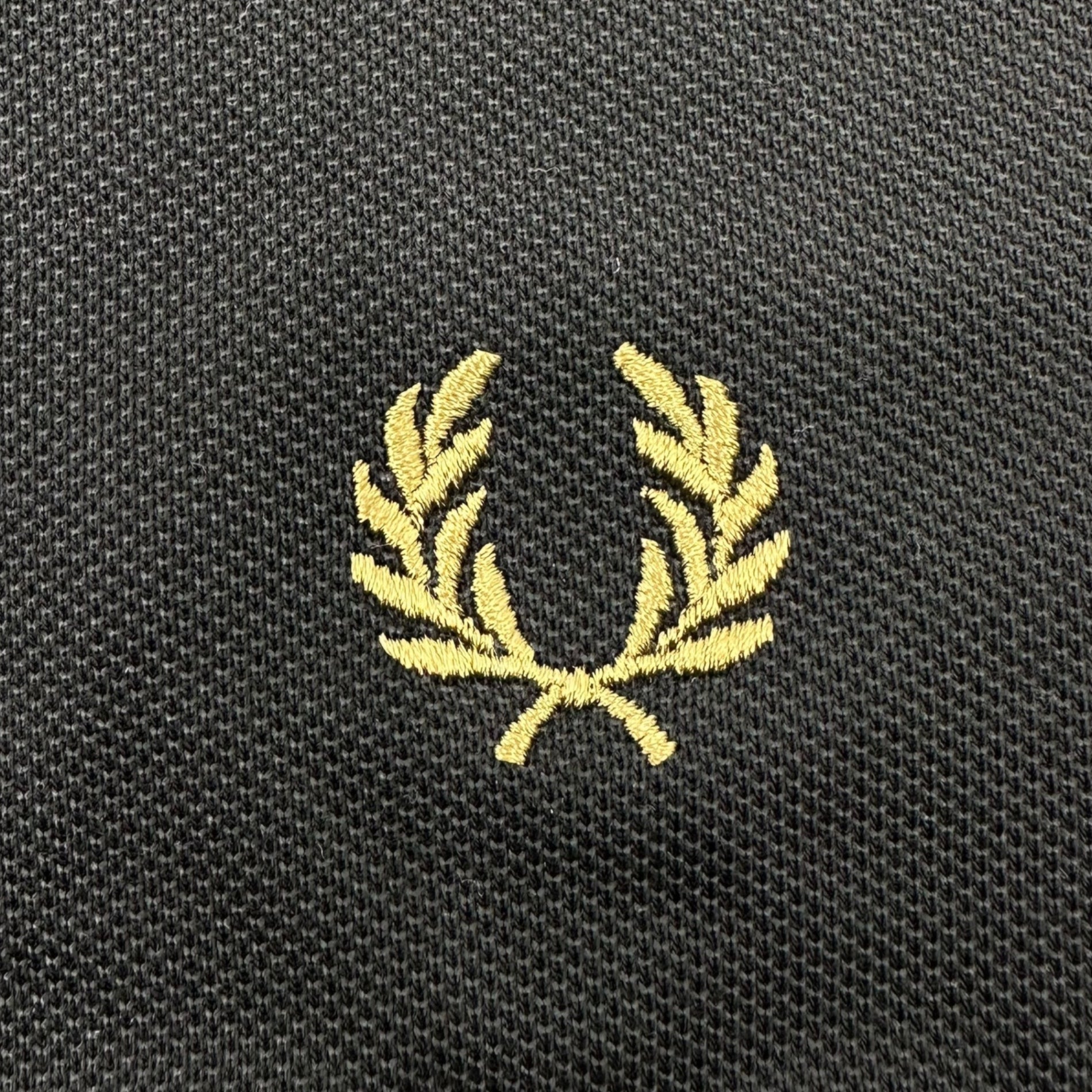 FRED PERRY(フレッドペリー) 24AW SHIPS別注 SEED STITCH L/S LOGO TEE 鹿の子 長袖 ロゴ Tシャツ FZ1958 M ブラック カットソー
