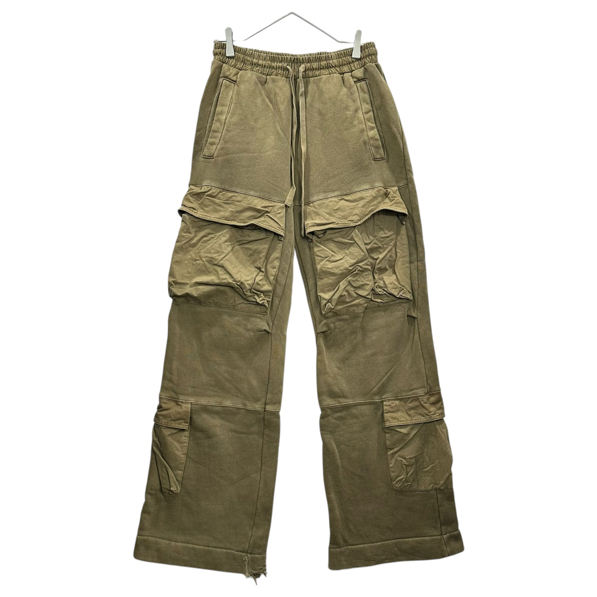 entire studios(エンタイアスタジオ) UTILITY SWEATS ユーティリティスウェットパンツ カーゴパンツ ES2341 PO0130 S カーキ