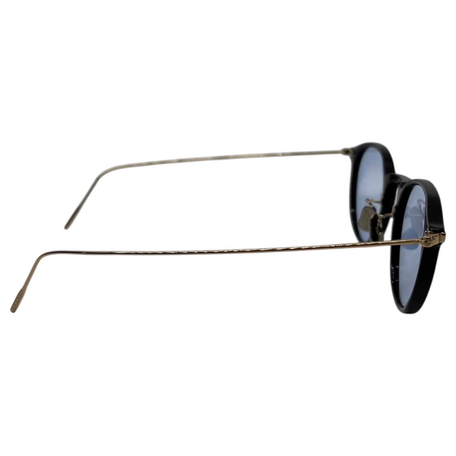 EYEVAN7285(アイヴァン7285) 411 Boston sunglasses - blue lenses ボストン サングラス ブルーレンズ 46 □ 22-145 ブラック×シルバー 1002 ケース付