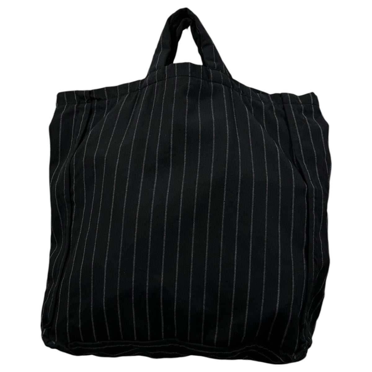 COMME des GARCONS COMME des GARCONS(コムデギャルソンコムデギャルソン) 2000's Wool Striped Tote Bag ウール ストライプ トート バッグ CK102180 ブラック