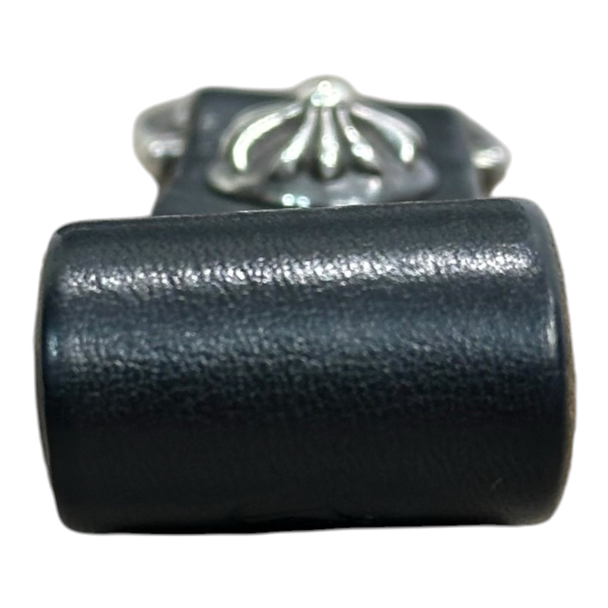 CHROME HEARTS(クロムハーツ) BELT LOOP D RING Dリング クロスボールベルトループ ブラック×シルバー