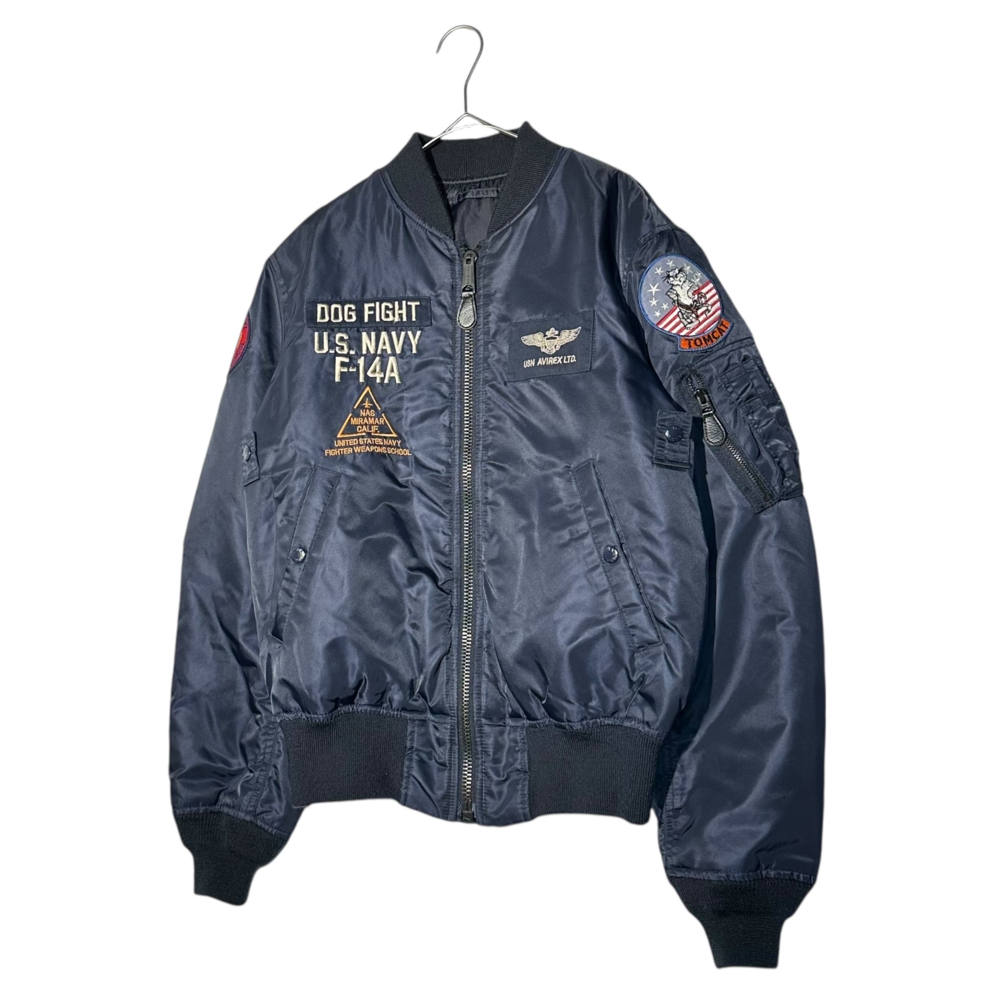 AVIREX(アヴィレックス) TOMCAT MA-1 TOPGUN トムキャット フライト ジャケット トップガン 783-3952033 M ネイビー ボンバー ワッペン