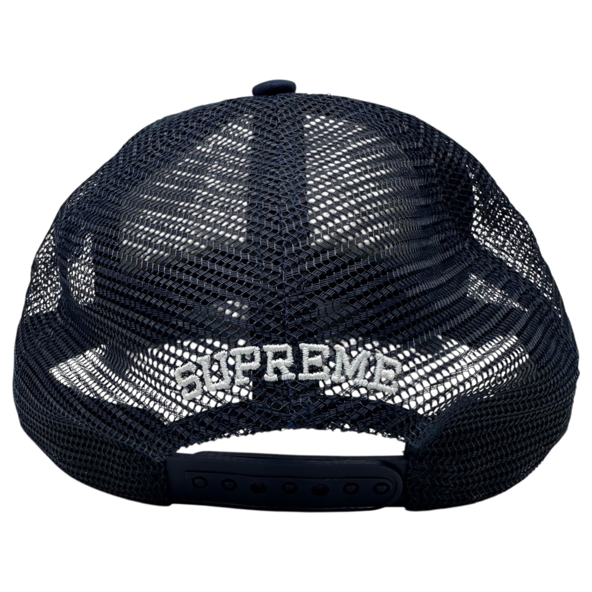 SUPREME(シュプリーム) 24AW Authorized Mesh Back 5-Panel ロゴ メッシュ キャップ ネイビー 24FW