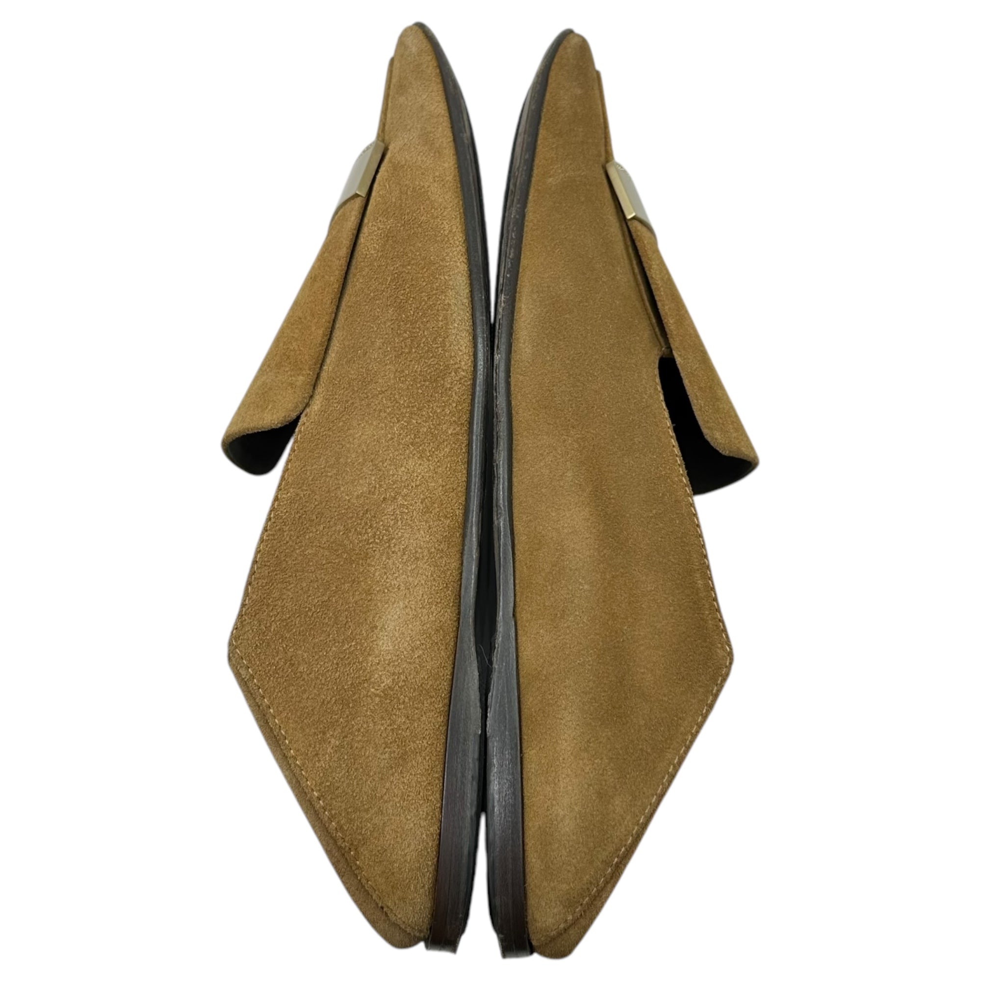 Sergio Rossi(セルジオロッシ) 23SS Metal Plate Logo Leather Square Toe Loafer メタルプレート ロゴ レザー スクエアトゥー ローファー 5 1/2(24.5~25.0cm程度) ベージュ