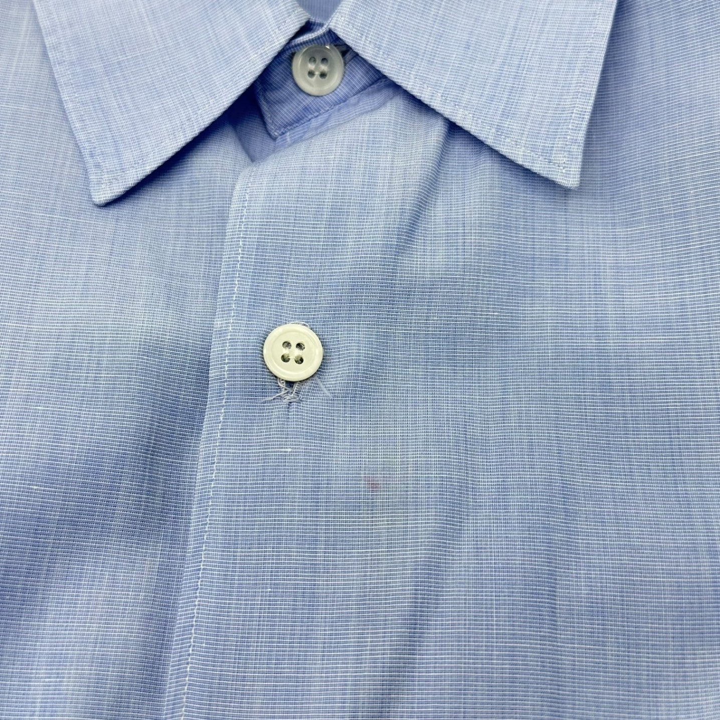 COMME des GARCONS HOMME(コムデギャルソンオム) 80's  Regular Collar L/S Shirt 本人期 レギュラー カラー 長袖 シャツ HB-050570 表記無(ML程度) サックスブルー 80年代 川久保玲 アーカイブ