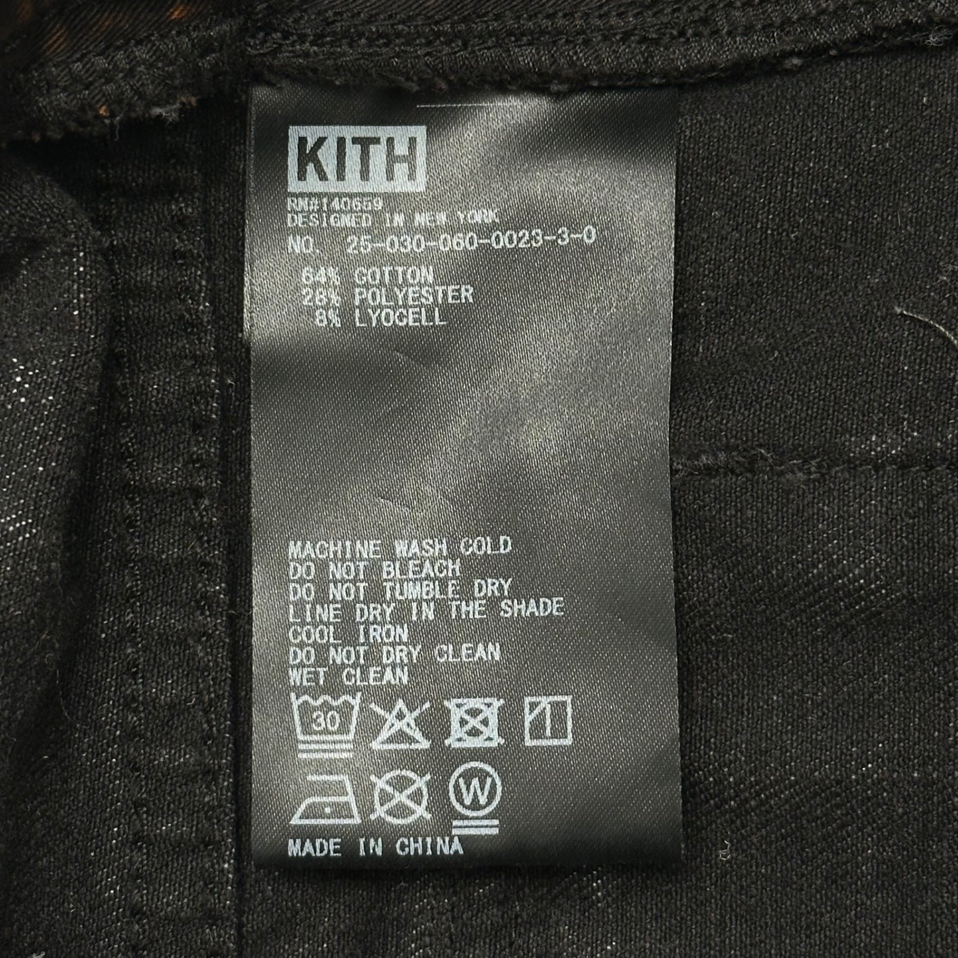 KITH(キス) 25AW Zane Denim Cargo Pant デニム カーゴ パンツ 25030060002330 30 ブラック ワイド バギー
