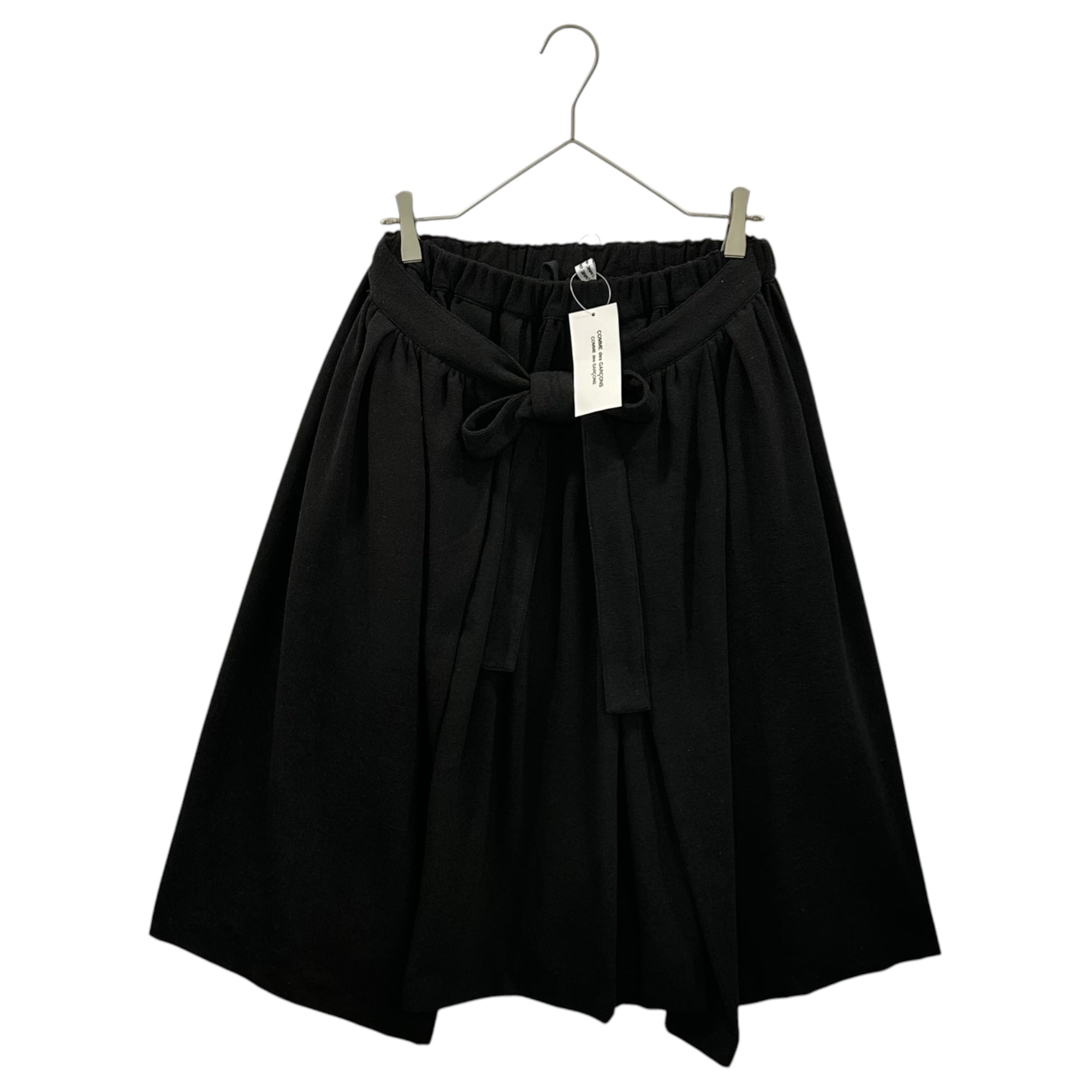 COMME des GARCONS(コムデギャルソン) 25AW Polyester-Felted Reconstructed Gathered Balloon Skirt ポリ 縮絨 再構築 ギャザー バルーン スカート RP-S013 XS ブラック AD2025