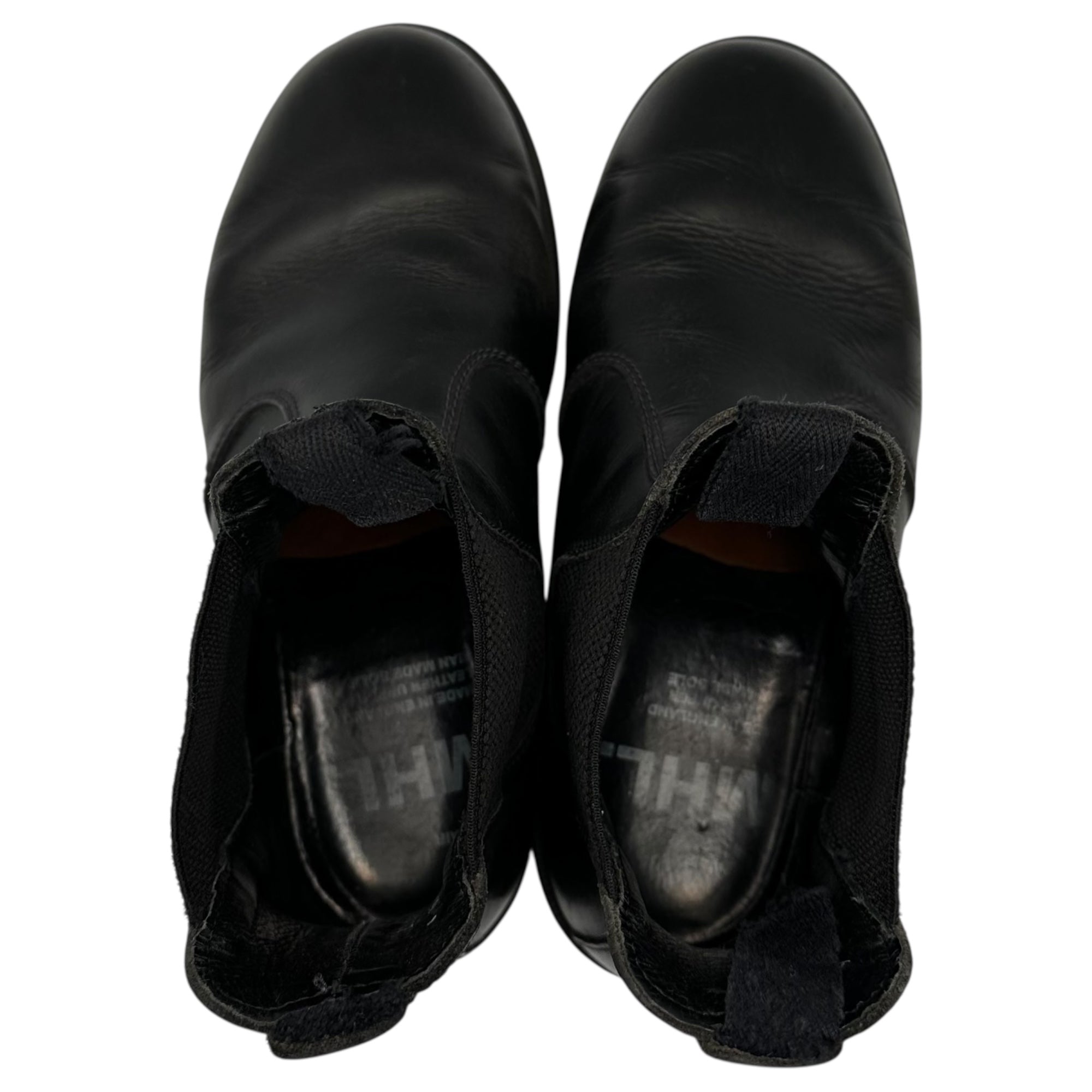 SOLOVAIR × MHL(ソロヴェアー × エムエイチエル マーガレットハウエル) Side-Gore Plain Toe サイドゴア プレーントゥ ブーツ 6(24～24.5cm程度)  ブラック