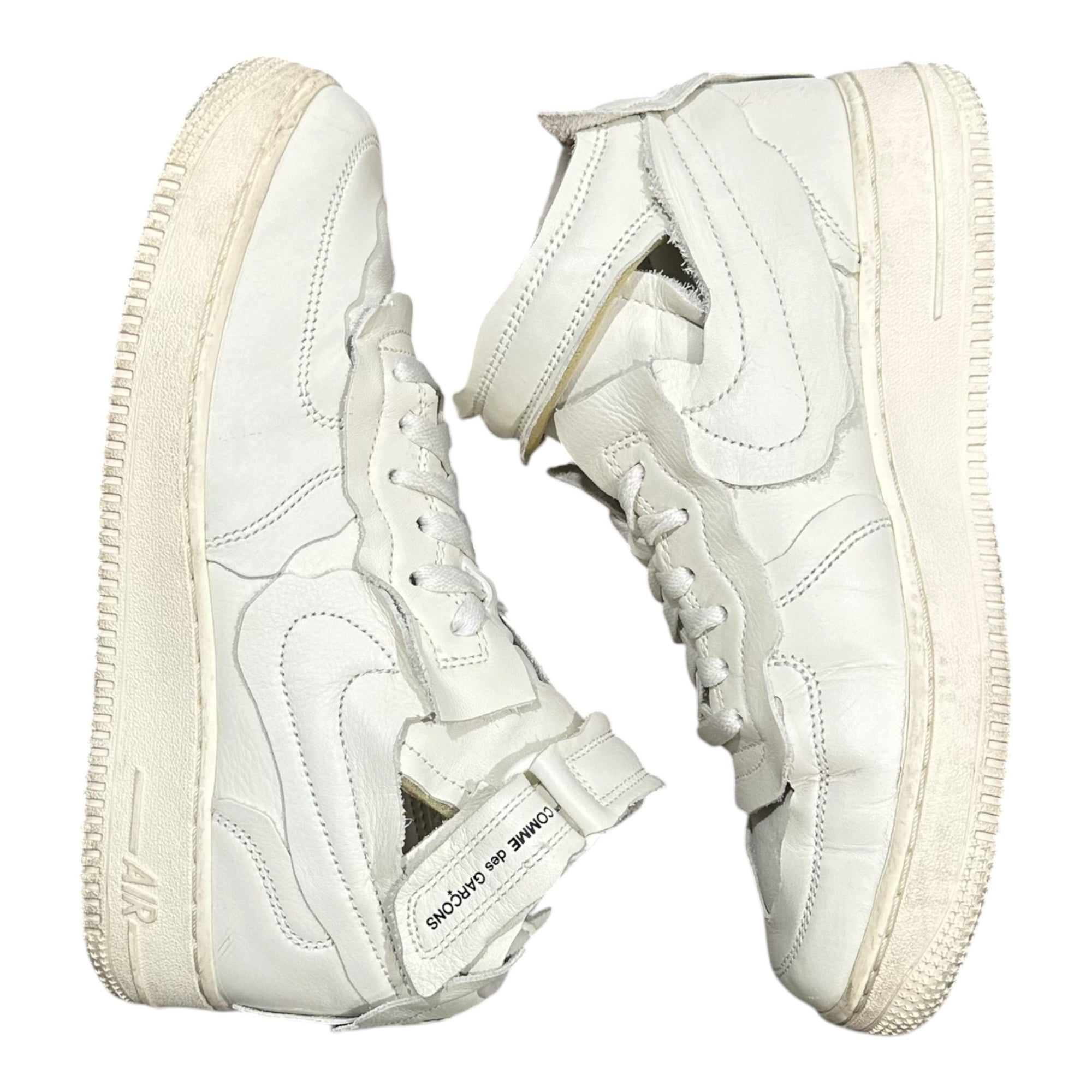 NIKE×COMME des GARCONS COMME des GARCONS(ナイキ×コムデギャルソンコムデギャルソン) Air Force 1 Mid "White" エアフォース ワン ミッド DC3601-100 25cm ホワイト スニーカー