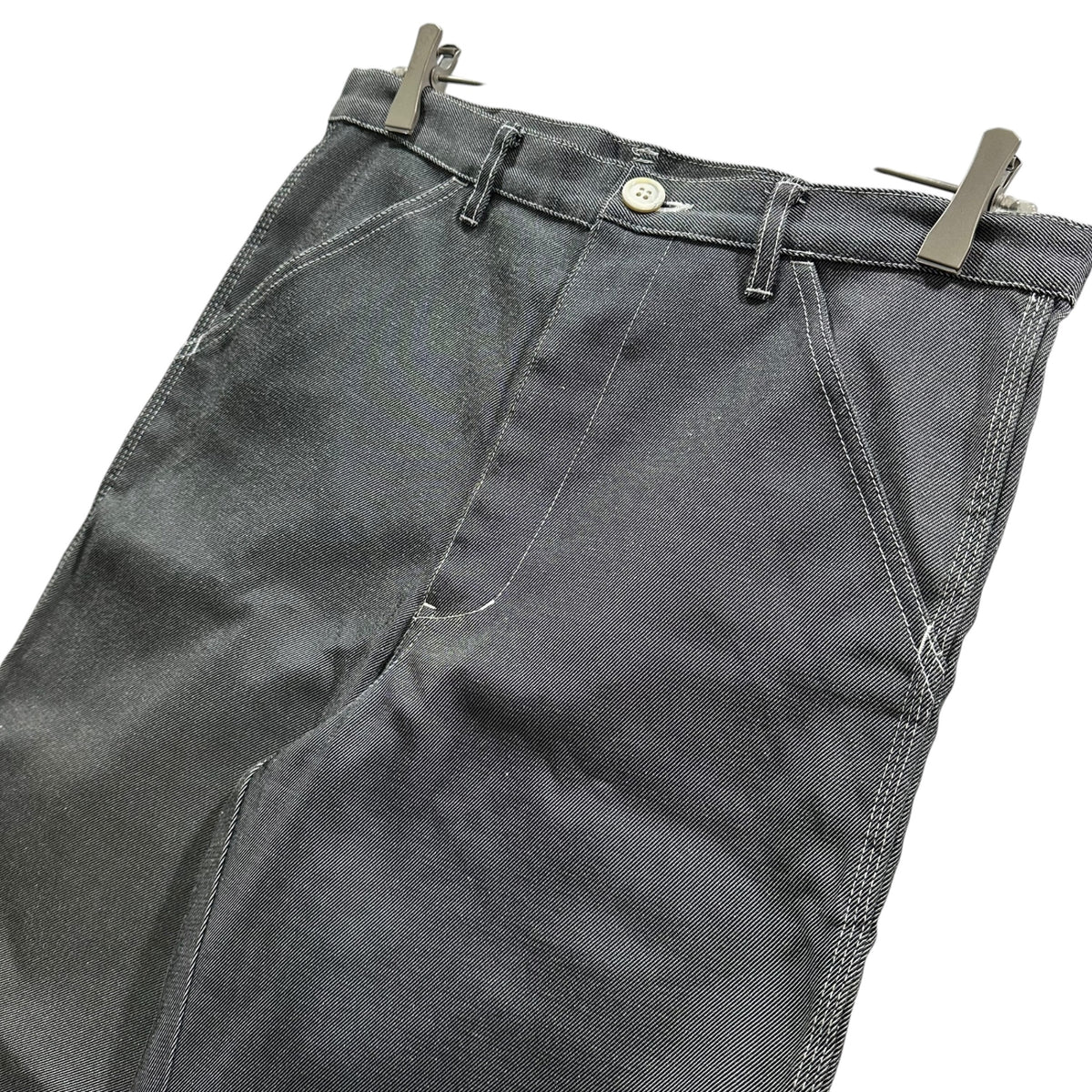 COMME des GARCONS HOMME PLUS(コムデギャルソンオムプリュス) 1998SS High-Density Poly-Cotton Straight Pants 高密度 ポリ コットン ストレート パンツ PP-10025 M グレー AD1997 90s アーカイブ ニューナチュラル期