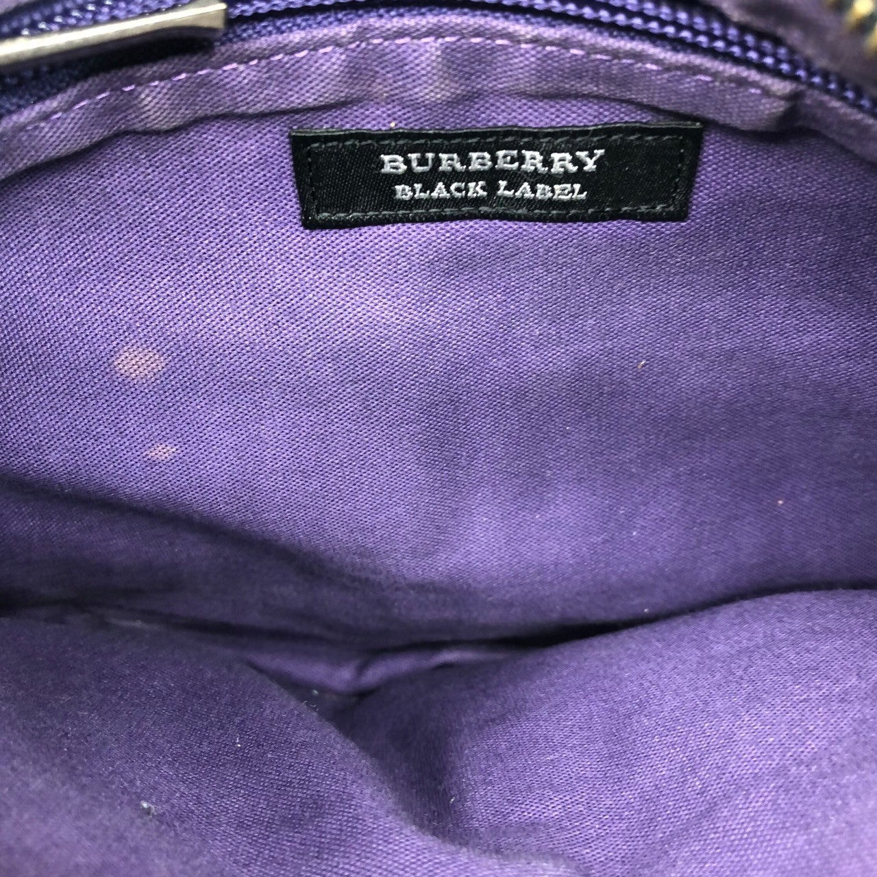 BURBERRY BLACK LABEL(バーバリーブラックレーベル) ノヴァチェック ブラック ナイロンショルダー バッグ BKL35-100-09 ブラック ロゴ ボディー