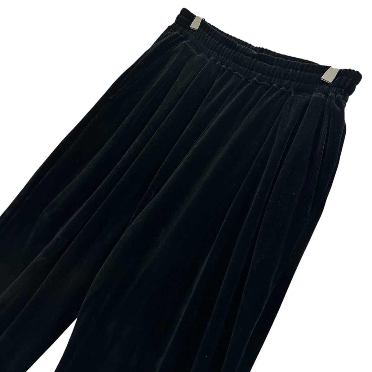 Graphpaper(グラフペーパー) 2024AW Compact Velour Easy Pants コンパクト ベロア イージー パンツ GM243-70292 1 ブラック
