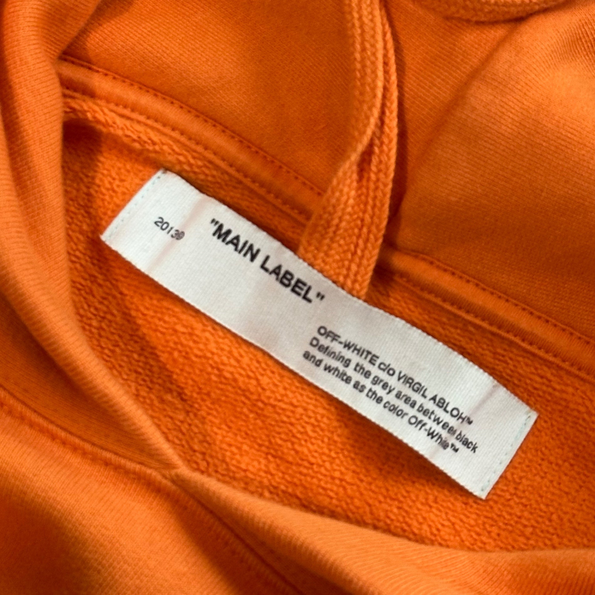 Off-White(オフホワイト) 3D PRINT HOODIE ロゴ プリント パーカー OMBB037R20E30010 L オレンジ