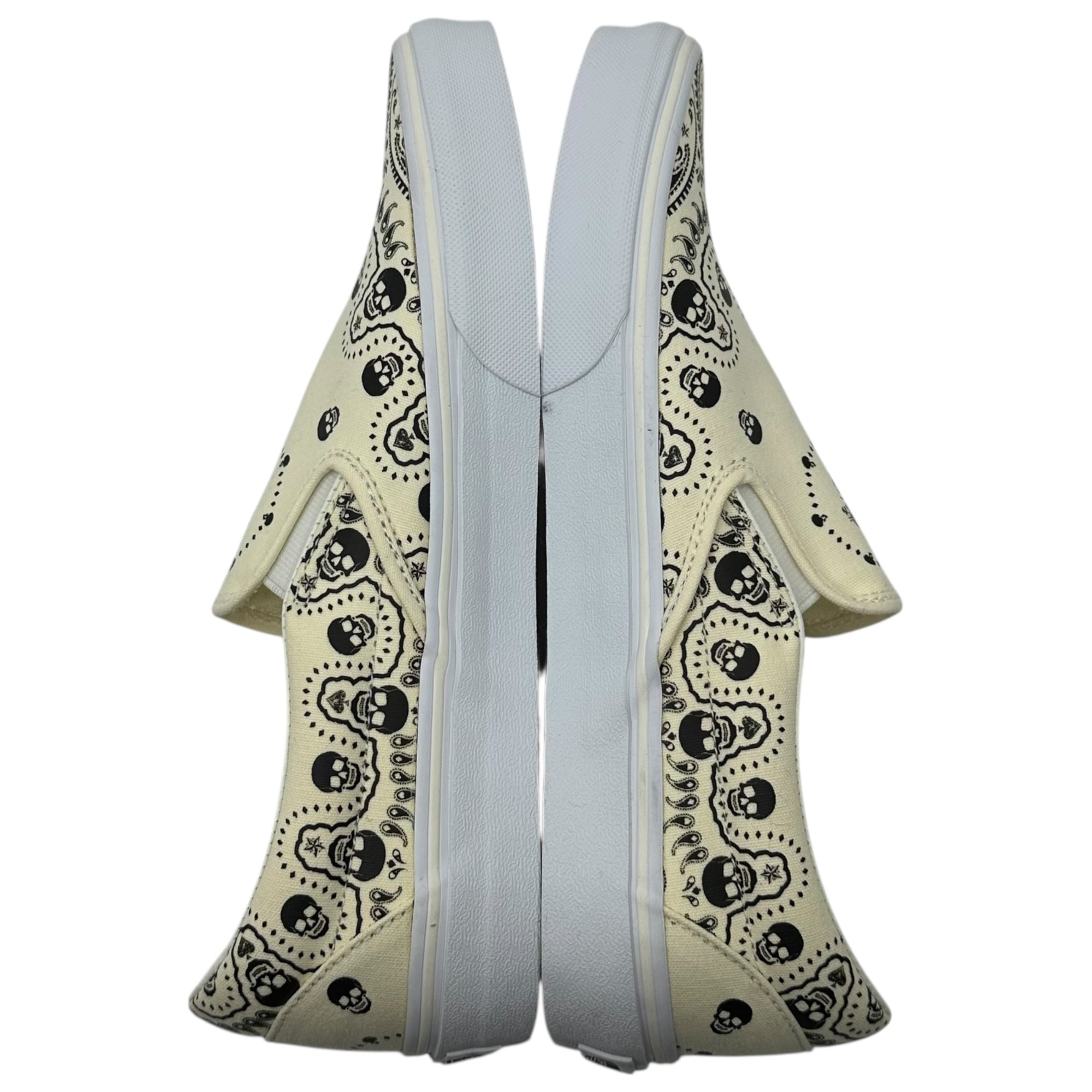 VANS(バンズ) LASSIC SLIP-ON クラシック スリッポン ドクロ ペイズリー VN0A33TB42S 26.5cm ホワイト スニーカー