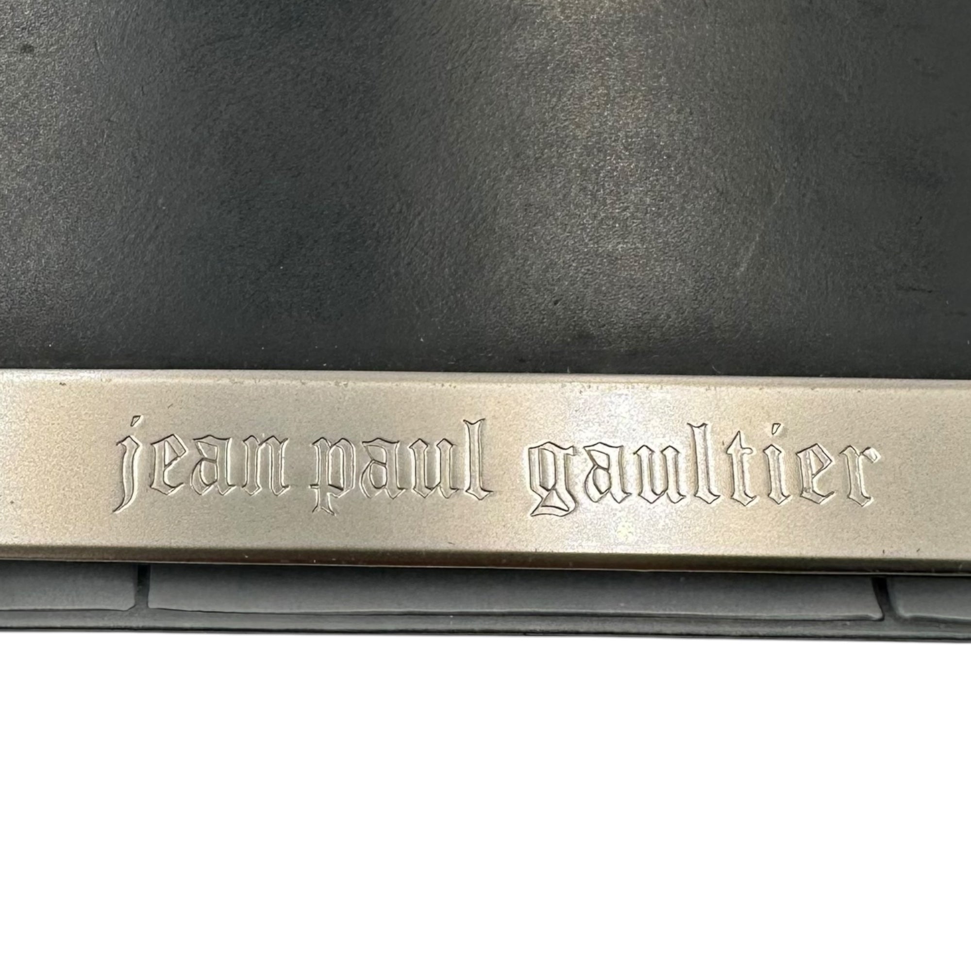 Jean Paul GAULTIER(ジャンポールゴルチエ) Metal Plate Notebook Cover メタル プレート 手帳 カバー ブラック×シルバー アーカイブ