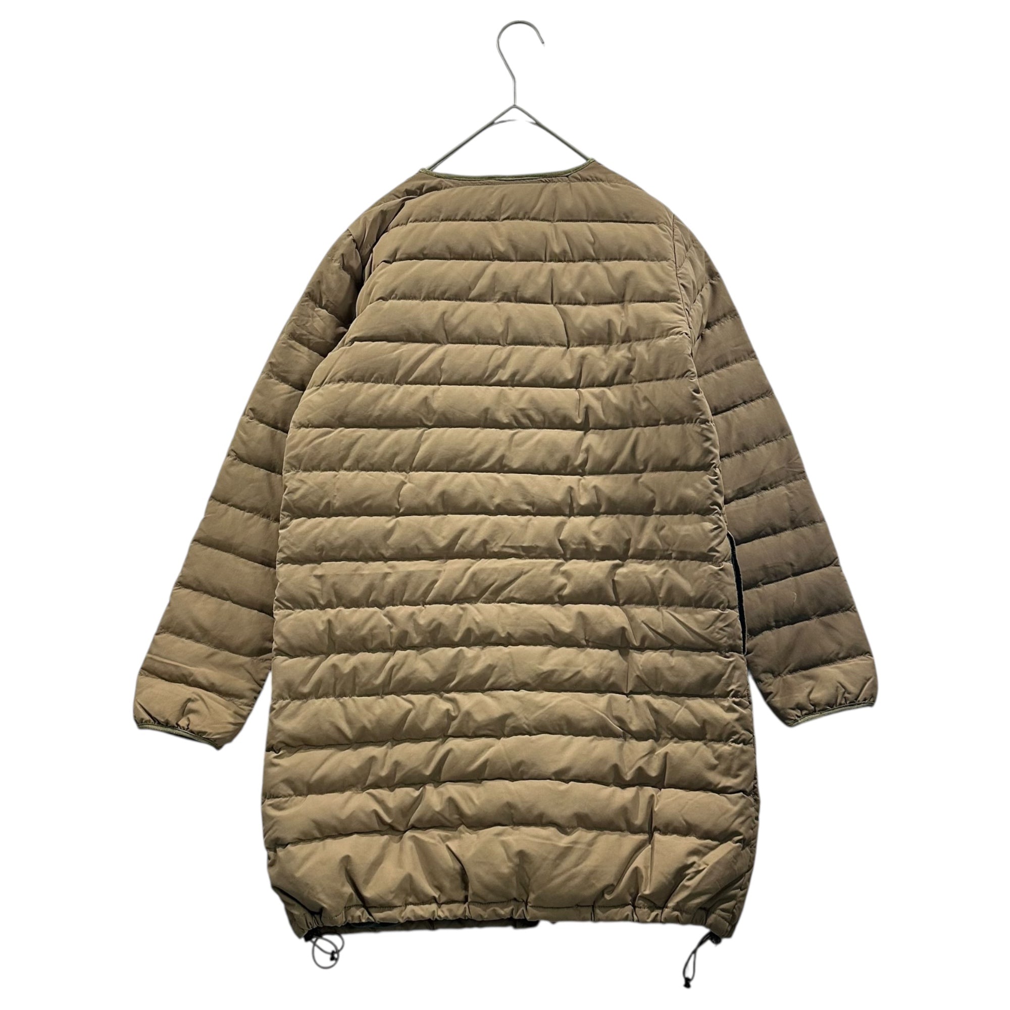 NANGA(ナンガ) Quilted Collarless Down Coat  キルティング ノーカラー ダウン コート  XS ベージュ