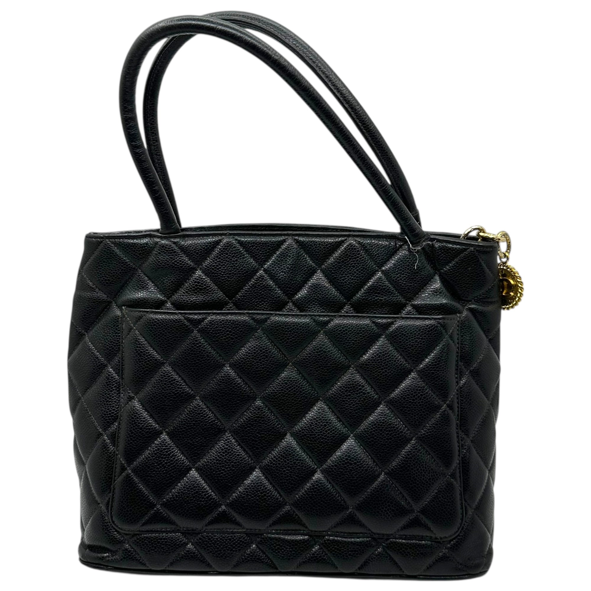 CHANEL(シャネル) 2000’s Reissue Tote Bag - Caviar Skin 復刻 トート バッグ - キャビア スキン ブラック 6****** ハンド ココマーク チャーム