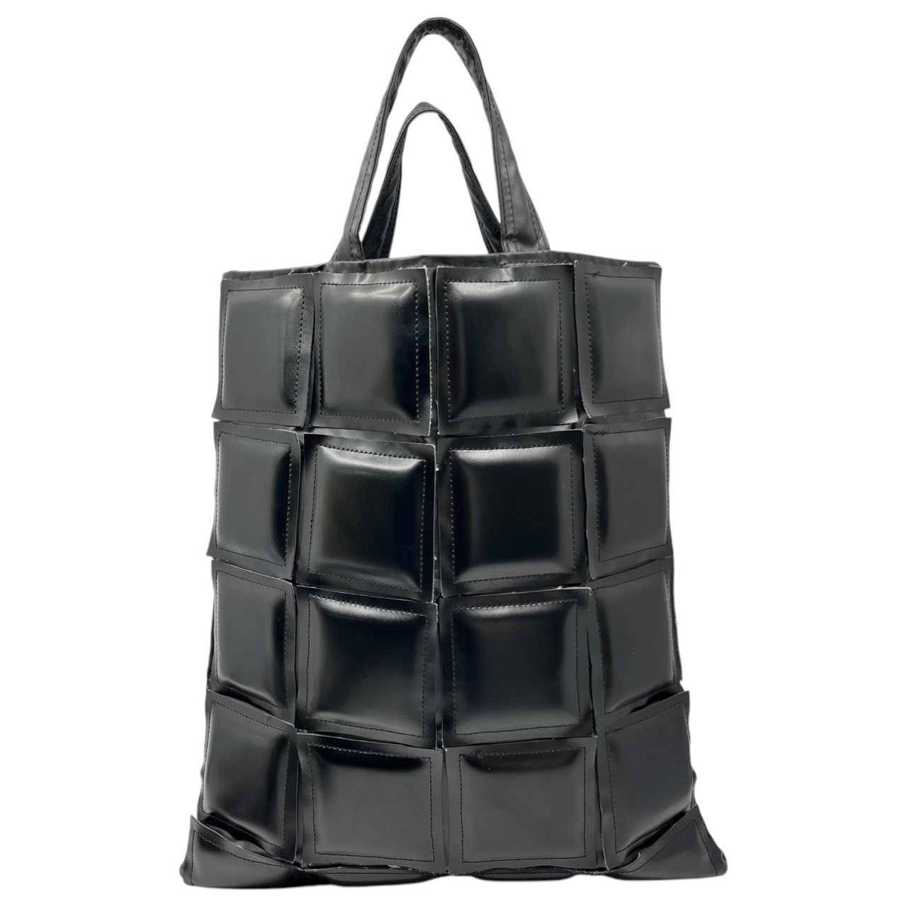 BLACK COMME des GARCONS(ブラックコムデギャルソン) Panel tote bag パネル トート バッグ 1A-K 202  ブラック キルティング PVC