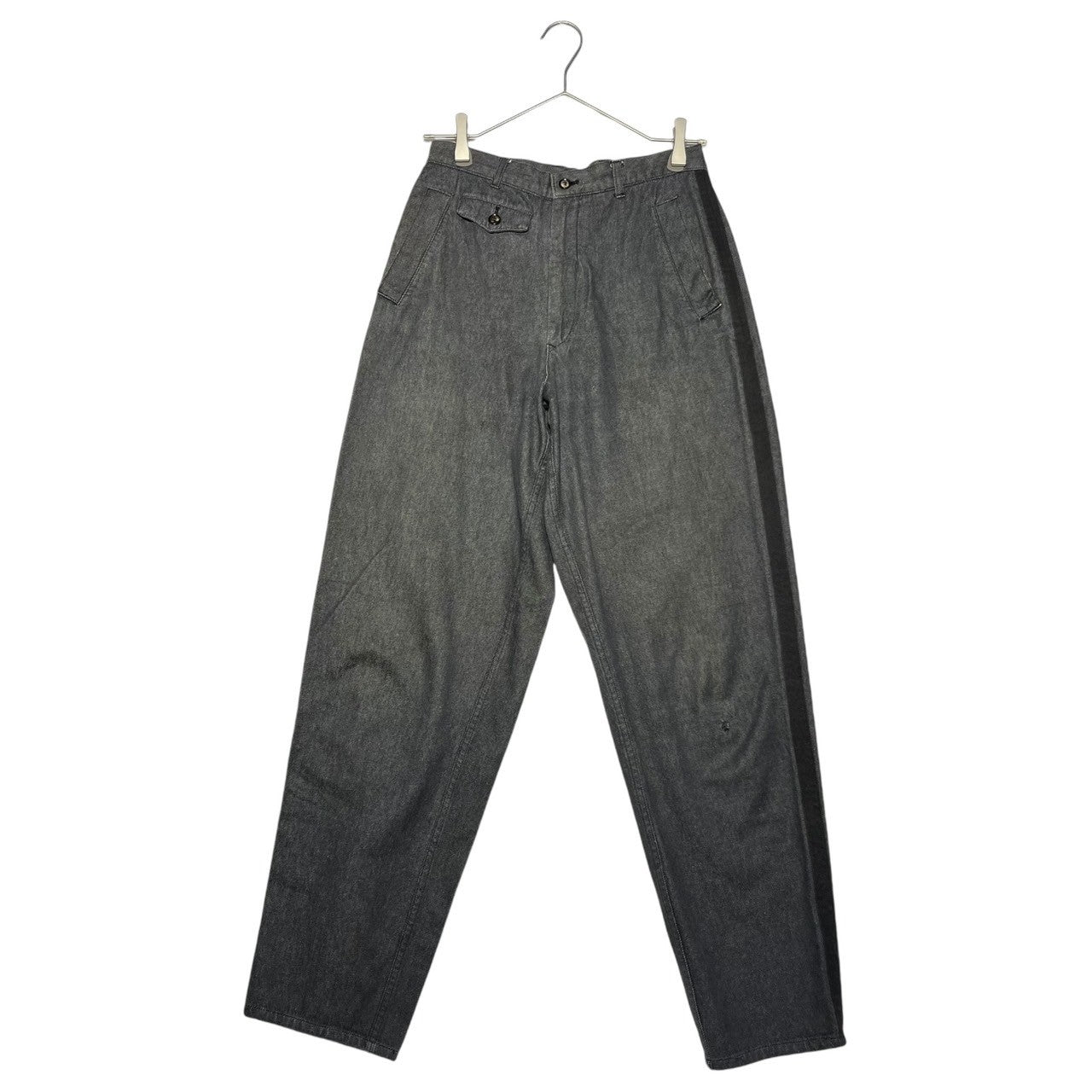 COMME des GARCONS HOMME(コムデギャルソンオム) 80's side line denim pants サイドライン デニム パンツ 川久保玲 デカオム 稀少品 HP-05021M M グレー