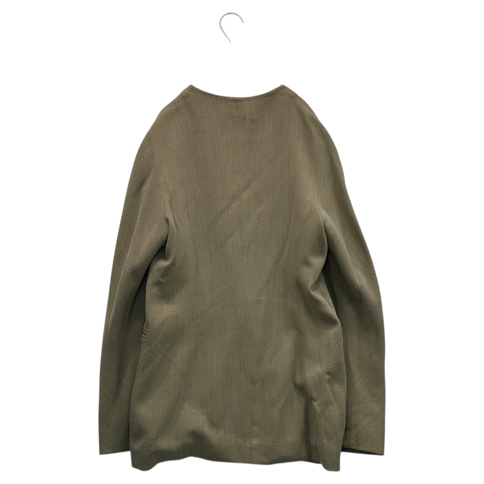 JIL SANDER +(ジルサンダー プラス) No-collar Jacket ノーカラー ジャケット 38(M程度) ベージュ