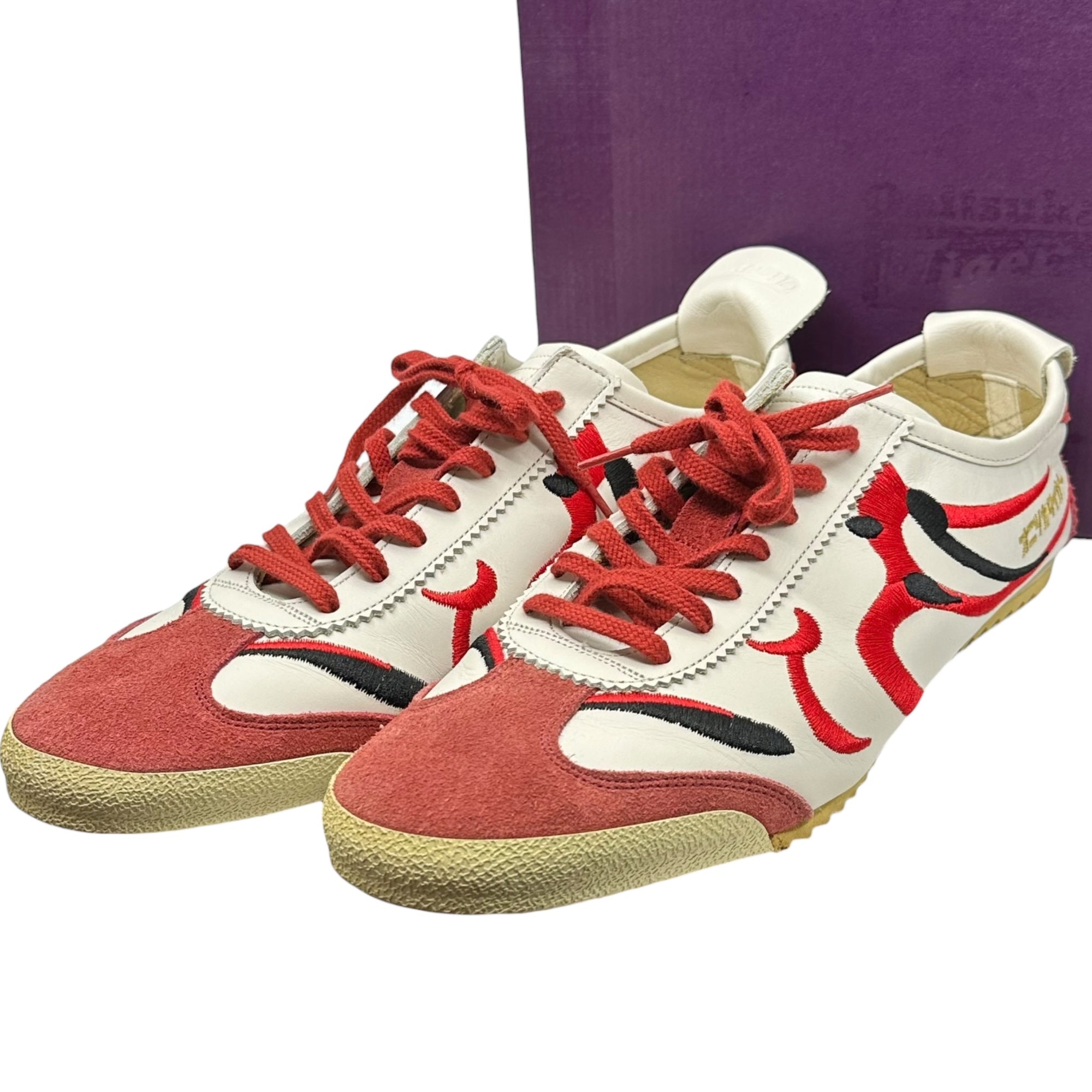 Onitsuka Tiger(オニツカタイガー) MEXICO 66 DELUXE メキシコ 66 デラックス F040518 29cm ホワイト×レッド ローカット スニーカー