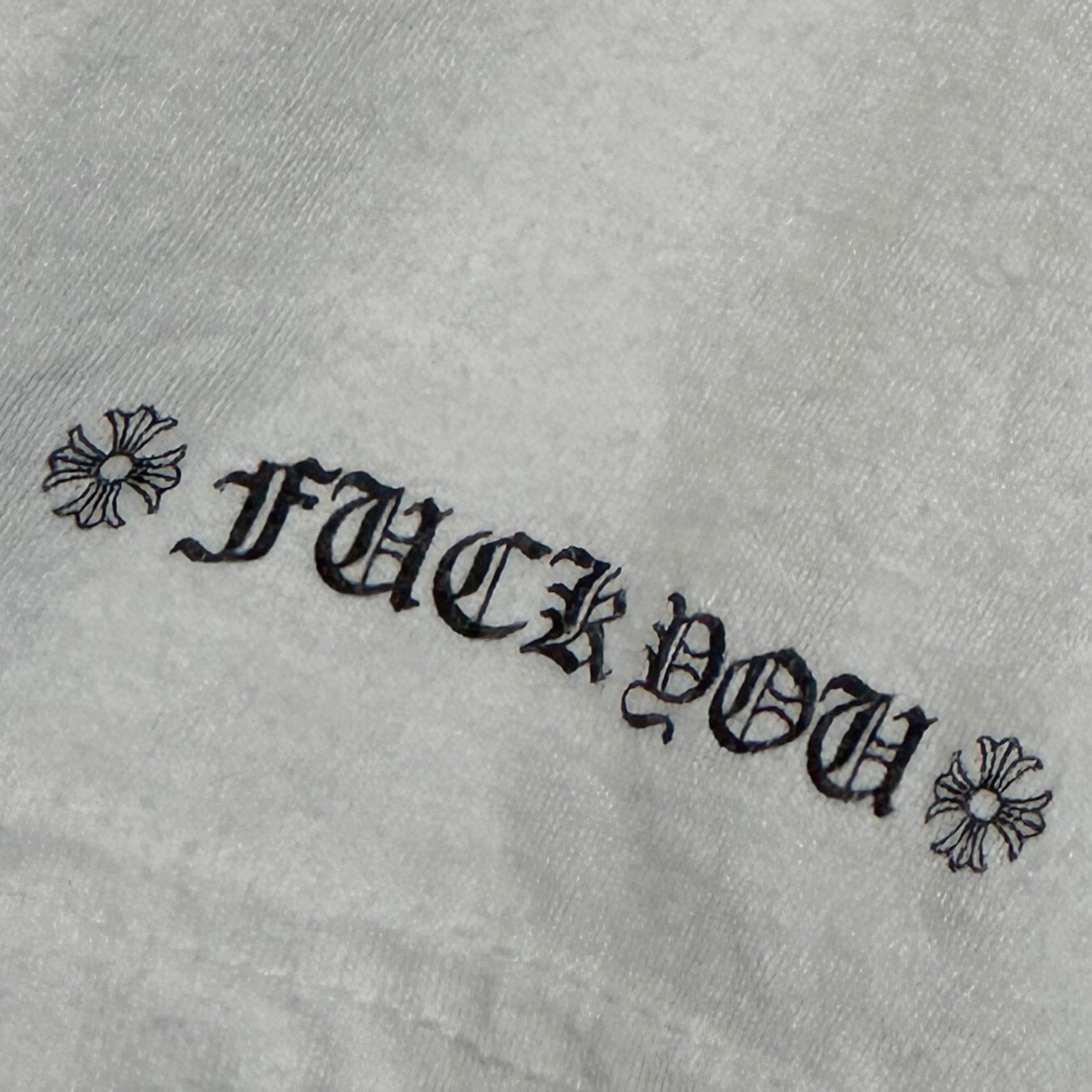 CHROME HEARTS(クロムハーツ) Scroll Label L/S T-Shirt スクロール ラベル 長袖 Tシャツ M ホワイト クロムハーツジャパンタグ