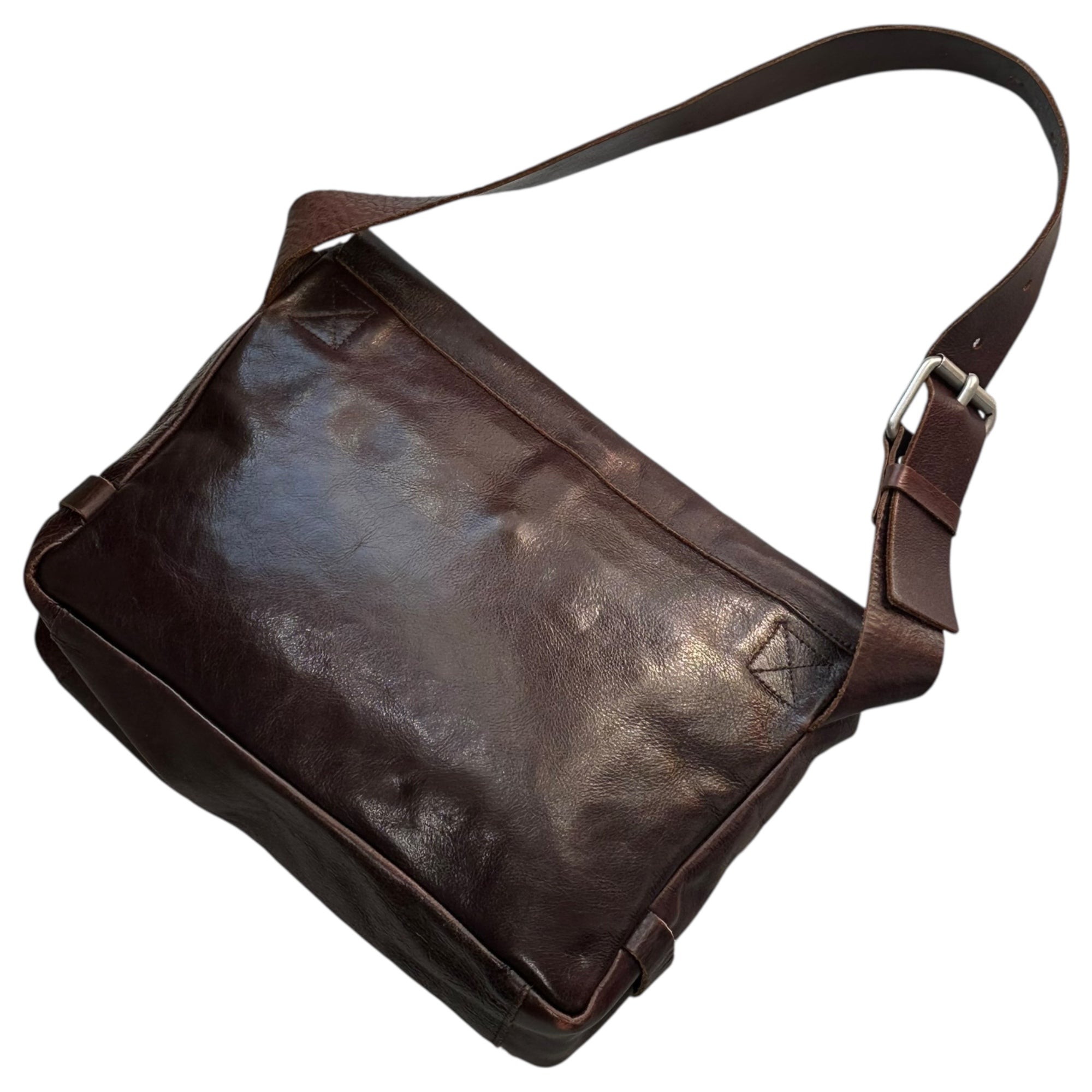 Y's(ワイズ) Leather Flap Waist Pouch レザー フラップ ウエスト ポーチ ブラウン