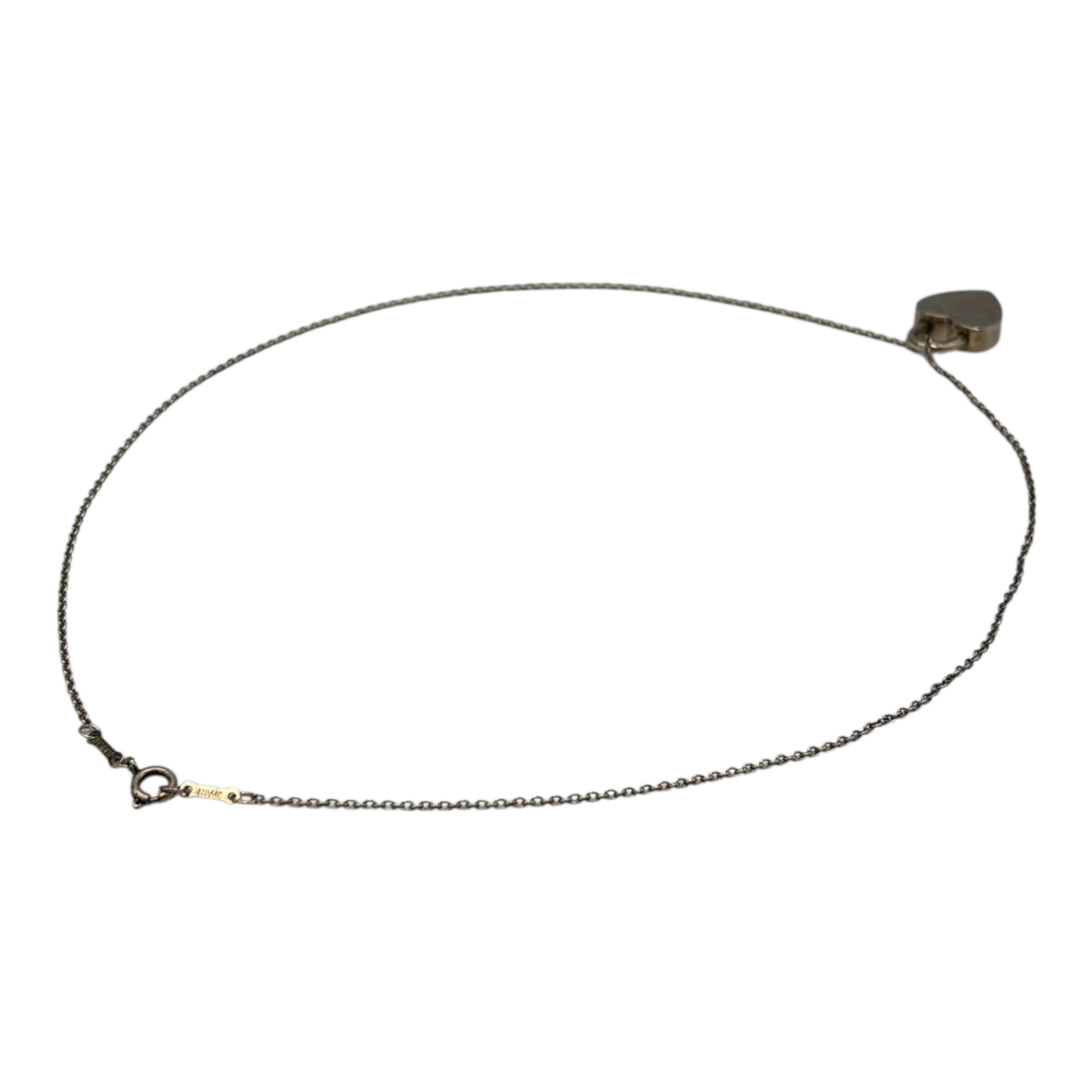 TIFFANY & CO.(ティファニー) Return to Tiffany™ Heart Tag Pendant リターントゥ ハート ロック ネックレス ペンダント 南京錠 シルバー