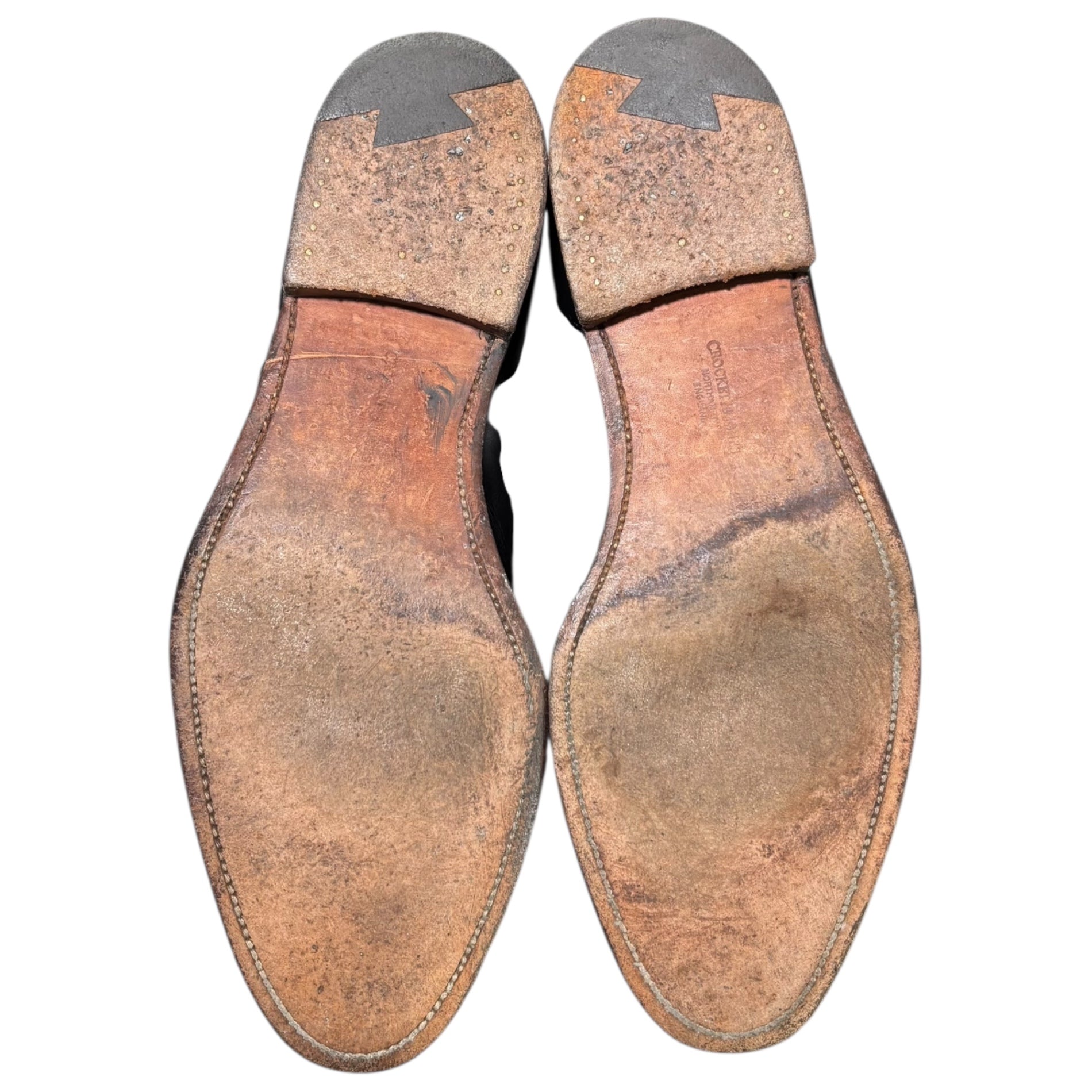 CROCKETT&JONES(クロケット&ジョーンズ) BEDFORD ベッドフォード ストレートチップ 内羽 レザー シューズ 8488 8 1/2 ブラック 革靴 キャップトゥ