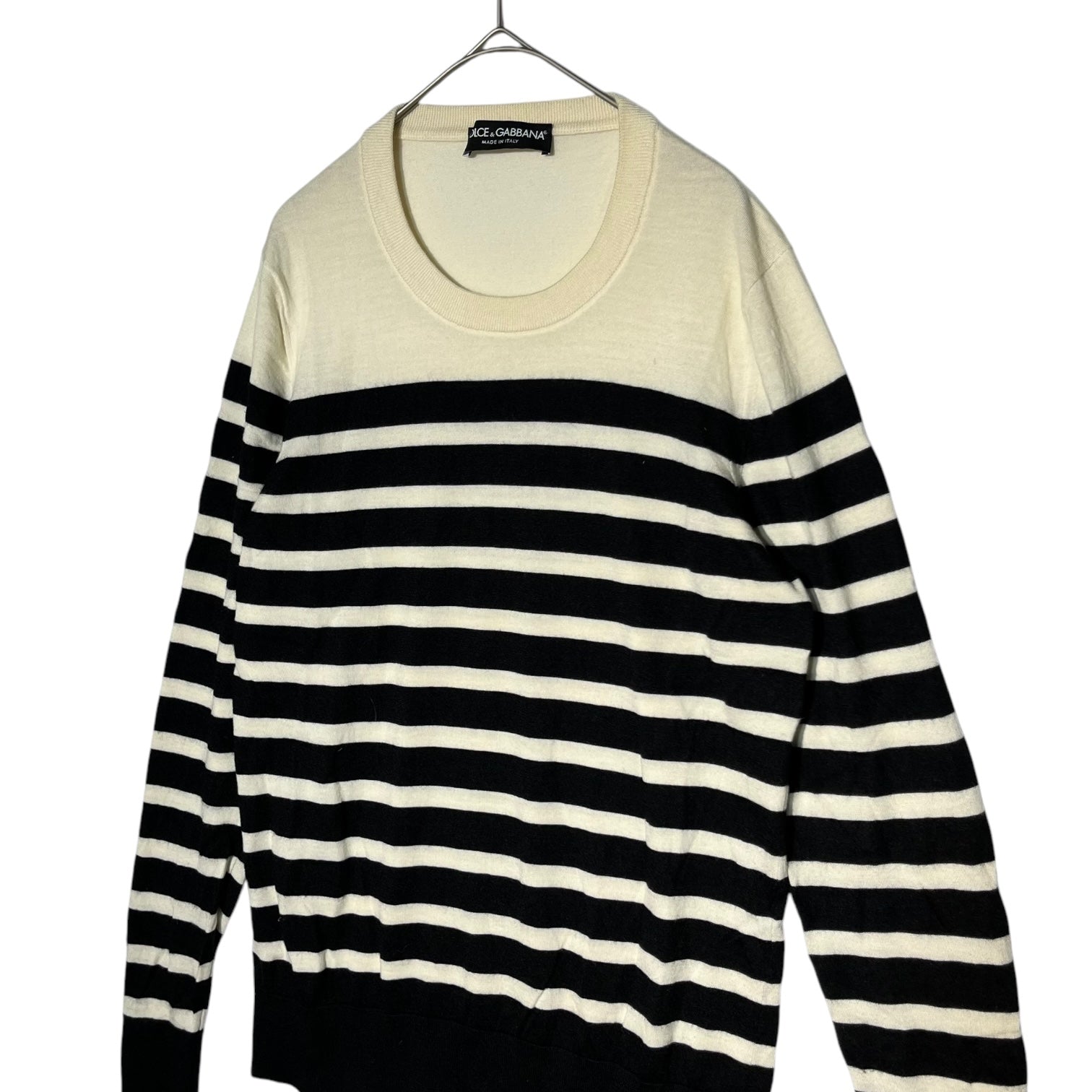 DOLCE&GABBANA(ドルチェ&ガッバーナドルガバ) 16SS 100% cashmere striped knit カシミア100%