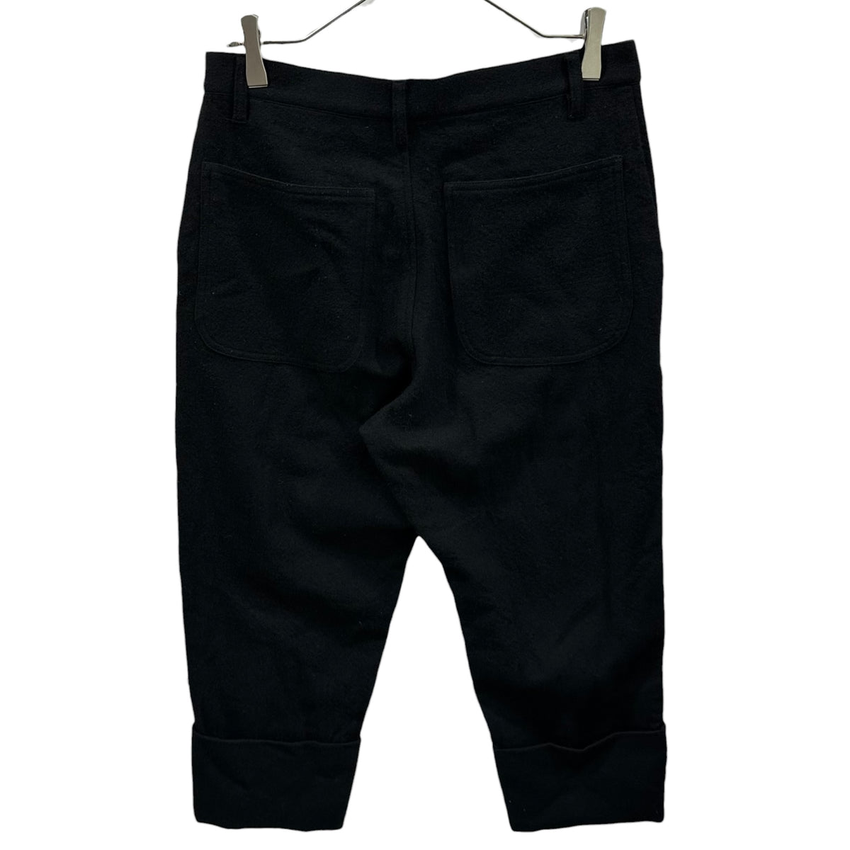 BLACK COMME des GARCONS(ブラックコムデギャルソン) 2012AW Tapered Cropped Wool Slacks テーパード クロップド ウール スラックス 1J-P024 XS ブラック AD2012