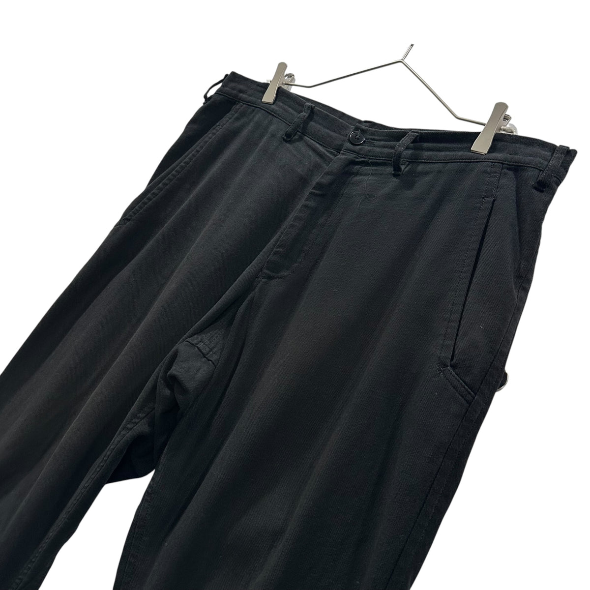 YOHJI YAMAMOTO POUR HOMME(ヨウジヤマモトプールオム) 2011AW Cotton Tapered Trousers コットン テーパード トラウザー HP-P44-014 2 ブラック パンツ