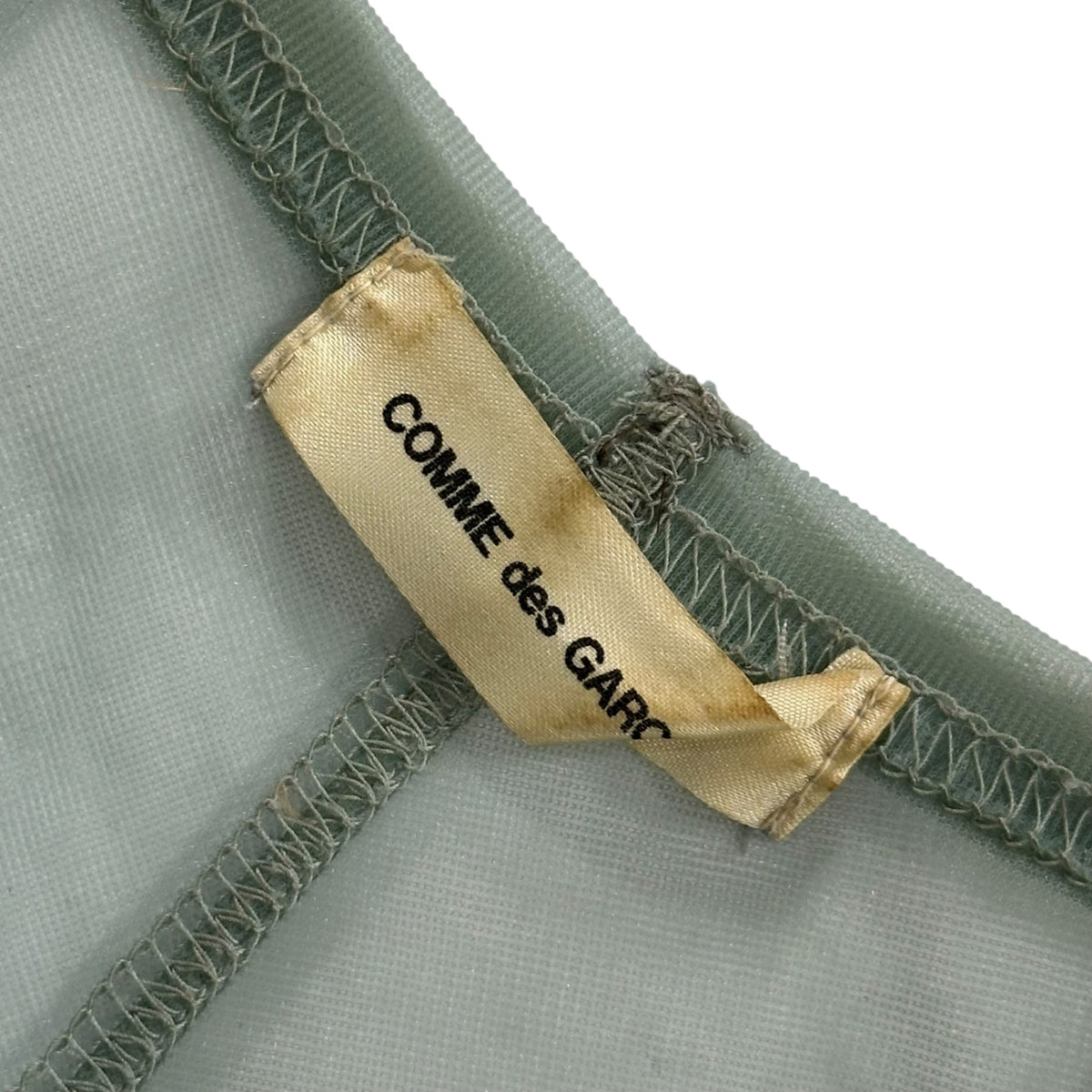 COMME des GARCONS(コムデギャルソン) Flower-Corsage Sheer Cut-And-Sewn フラワー コサージュ シアー カットソー FREE ライトブルー